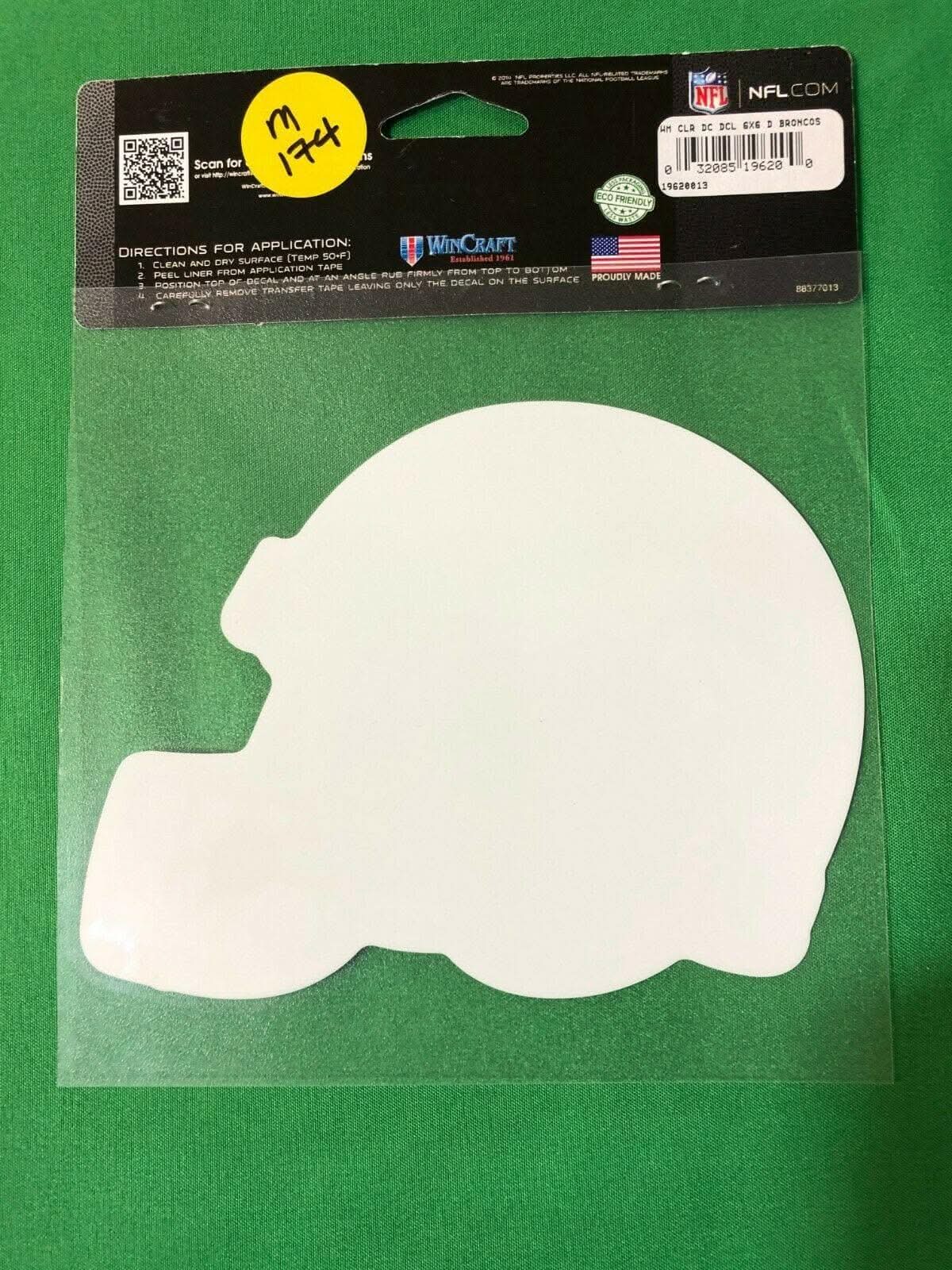 NFL Denver Broncos Perfect Cut Decal 6" x 4-1/2" NWT