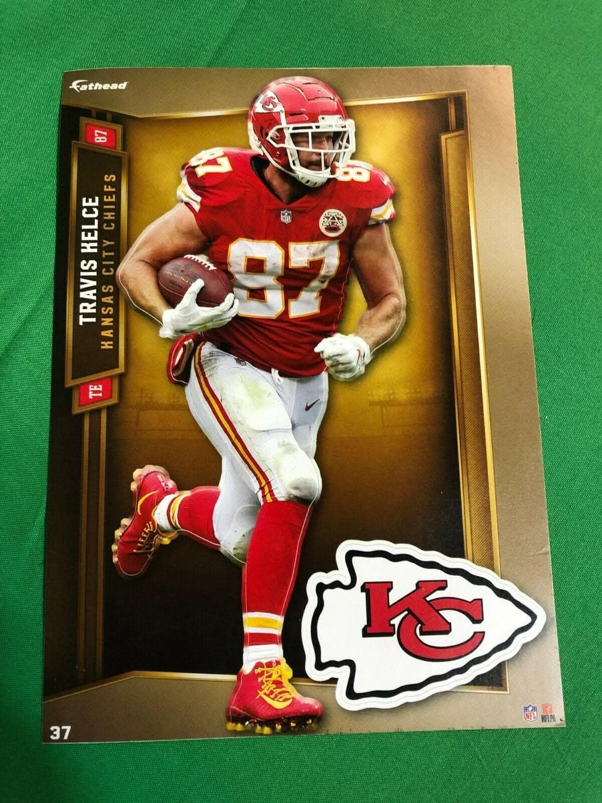 NFL Kansas City Chiefs Travis Kelce #87 Fathead 19 Tradeables Decal New!