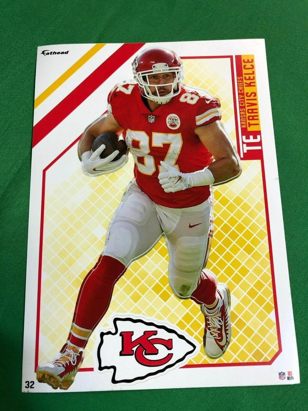 NFL Kansas City Chiefs Travis Kelce #87 Fathead 18 Tradeables Decal New!