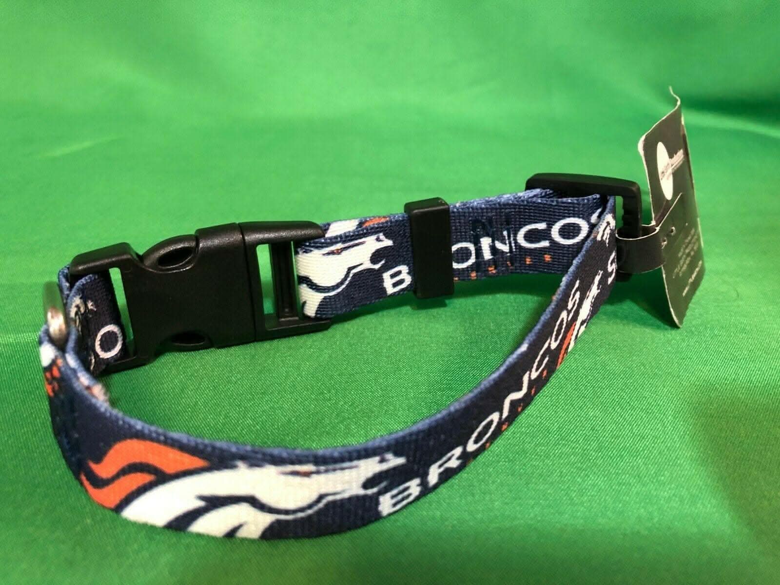 NFL Denver Broncos Team Dog Collar Size Small NWT