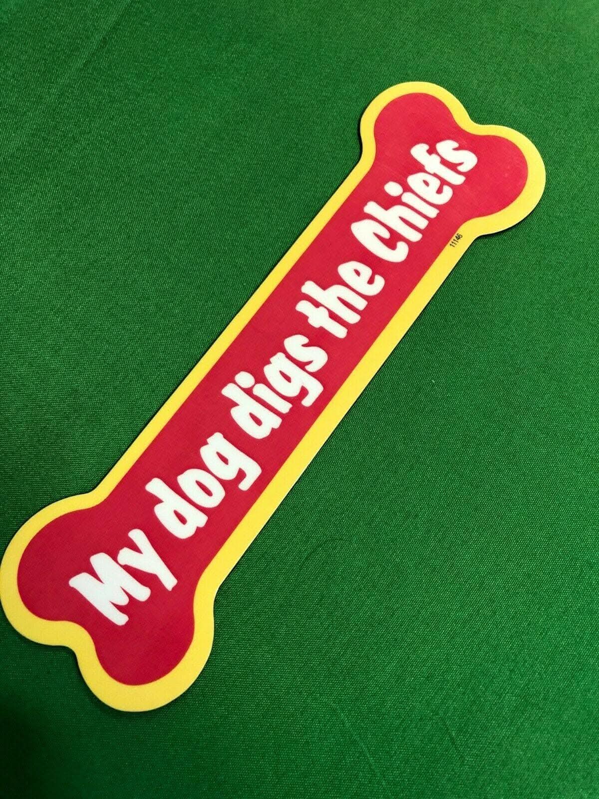 NFL Kansas City Chiefs "My Dog Digs the Chiefs" Magnet
