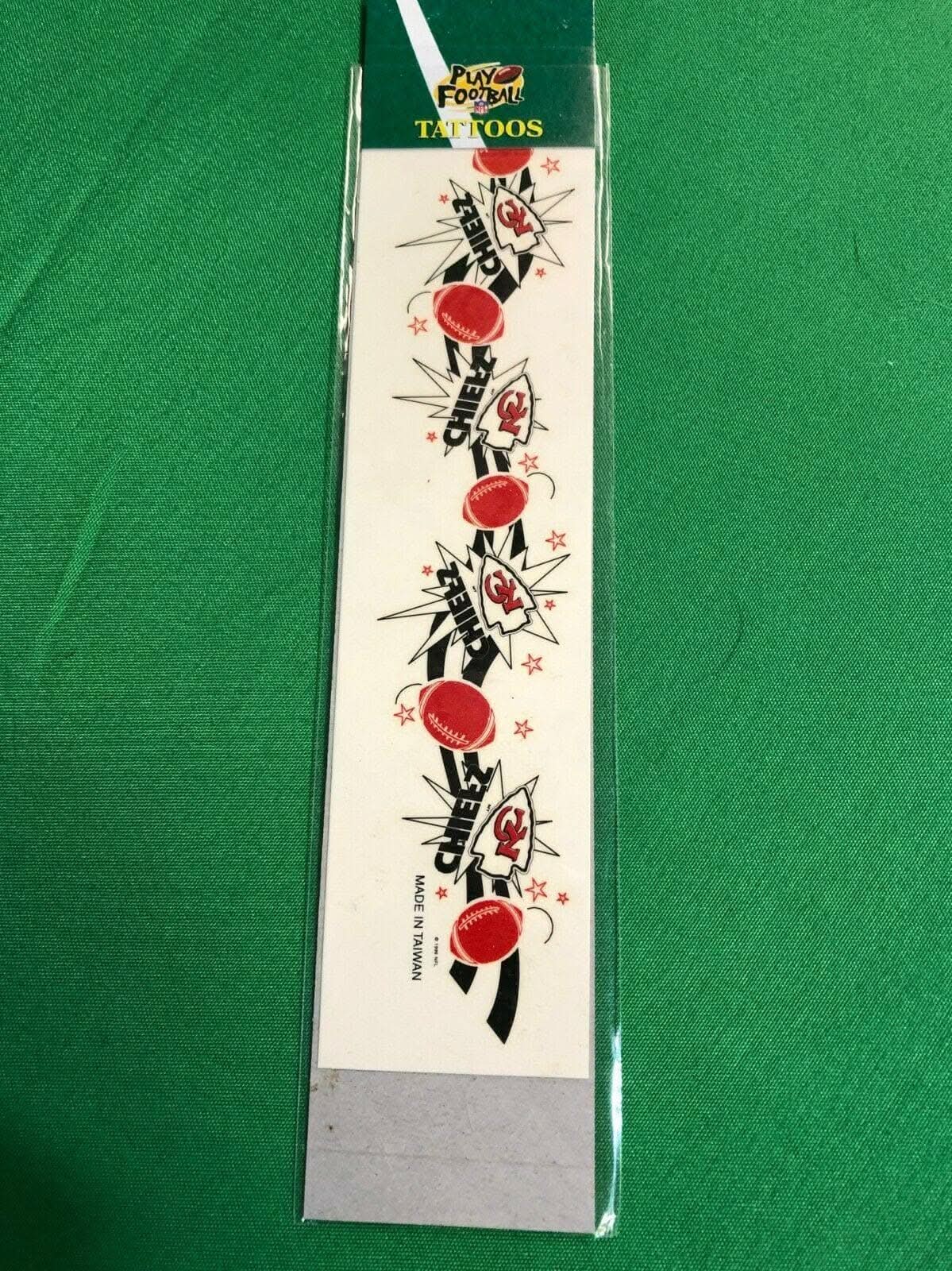 NFL Kansas City Chiefs Wrist/Ankle Temporary Tattoos NWT