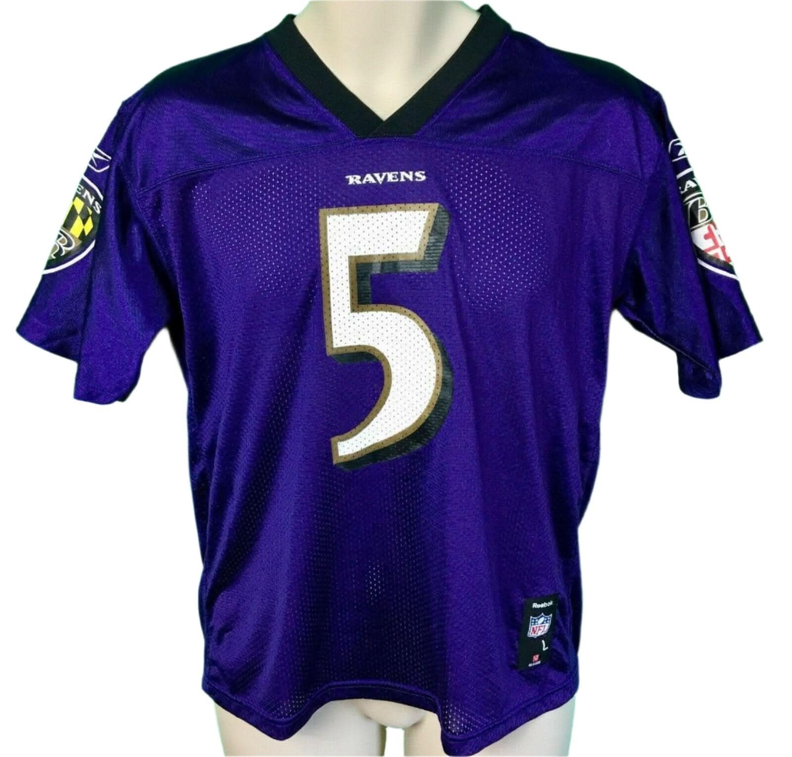 NFL Baltimore Ravens Joe Flacco #5 Jersey Youth Large 14-16