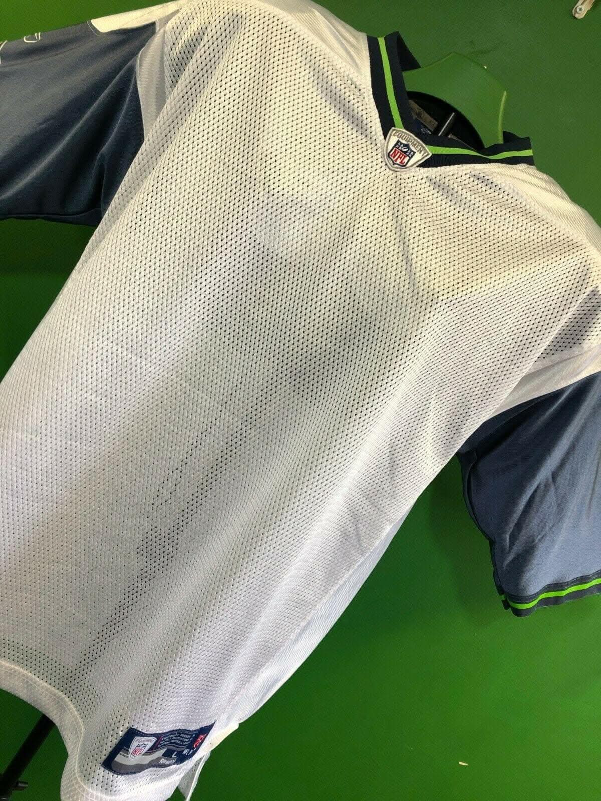 NFL Seattle Seahawks On Field Plain Blank Jersey Men's Large