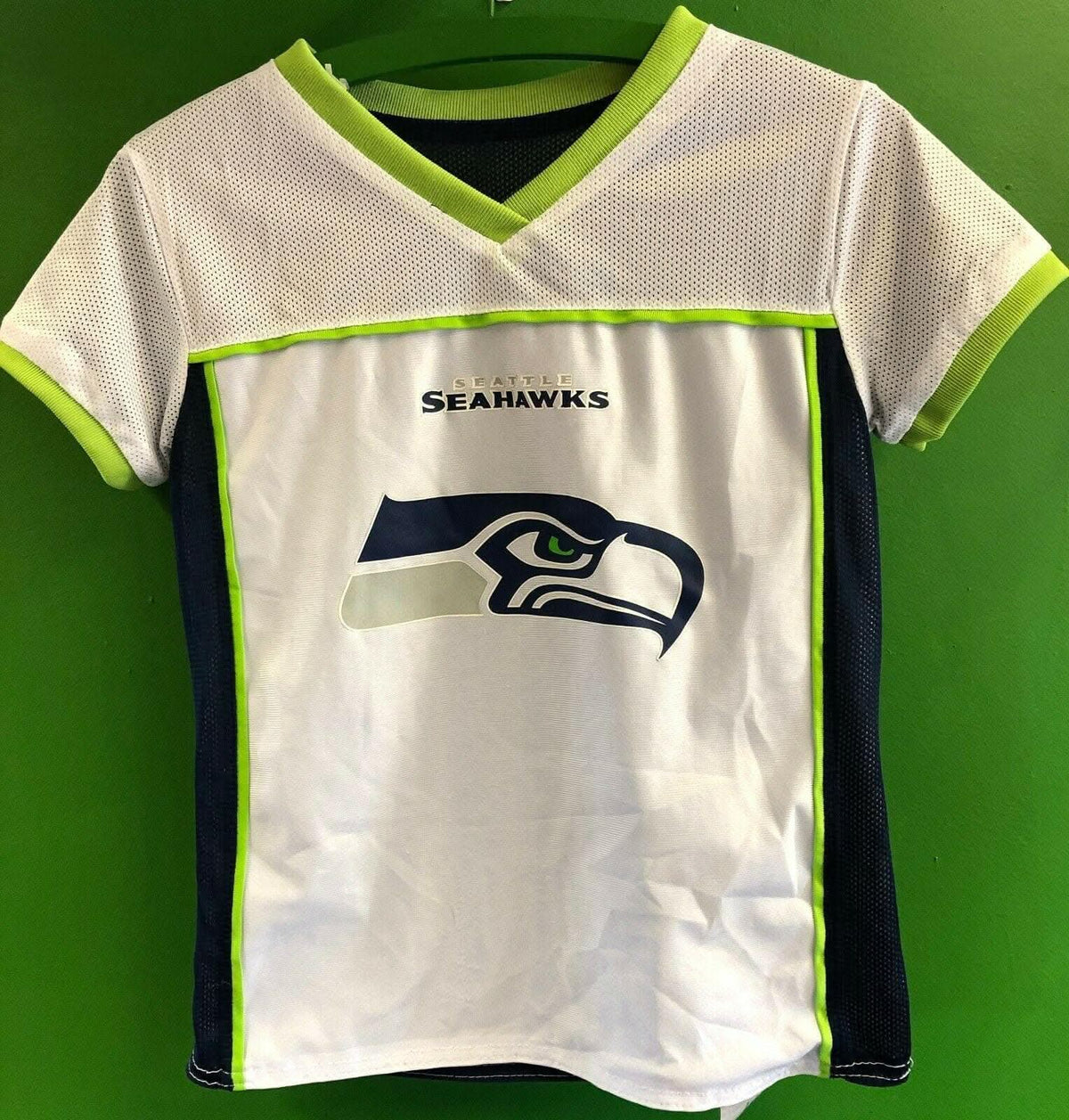 NFL Seattle Seahawks Reversible Flag Football Jersey Youth Small 6-8