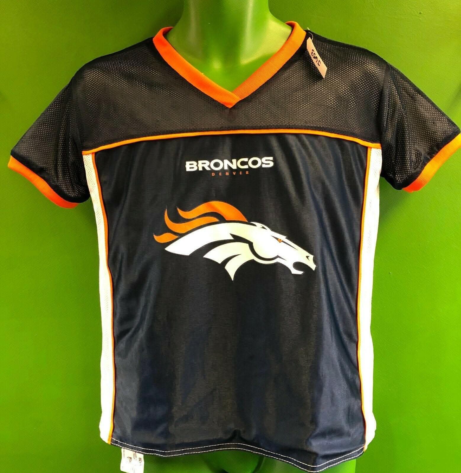 NFL Denver Broncos Reversible Flag Football Jersey Youth Medium 10-12
