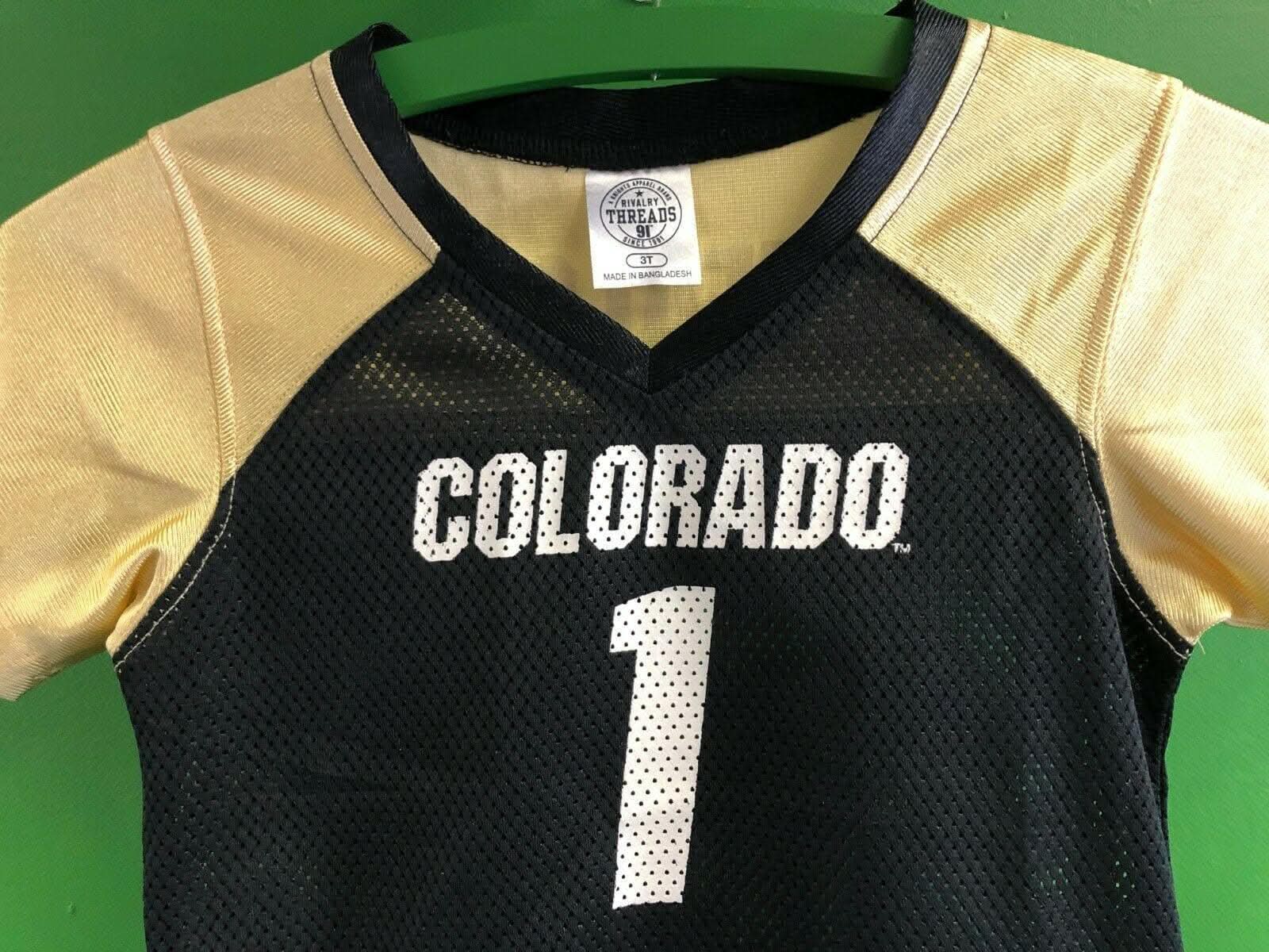 NCAA Colorado Buffaloes #1 Jersey Toddler 3T