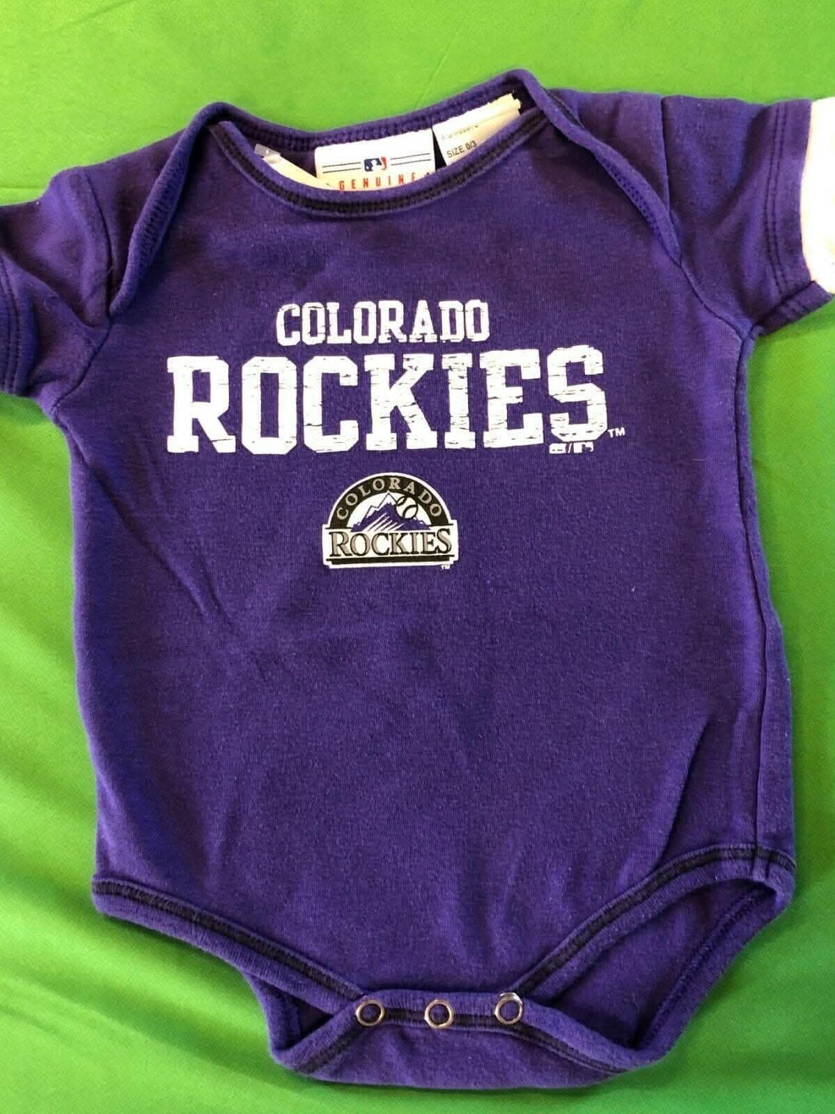 MLB Colorado Rockies Purple Bodysuit/Vest Newborn 0-3 Months