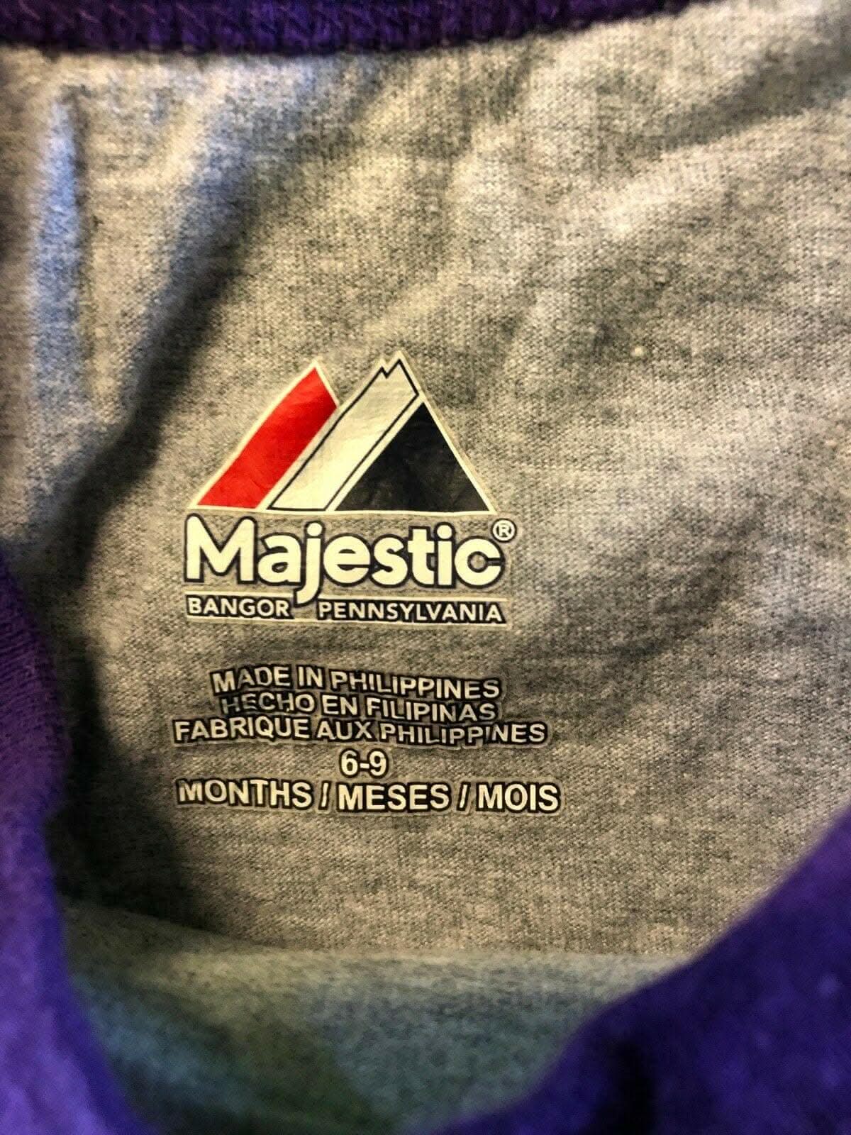 MLB Colorado Rockies Majestic Bodysuit/Vest and Bib 6-9 Months