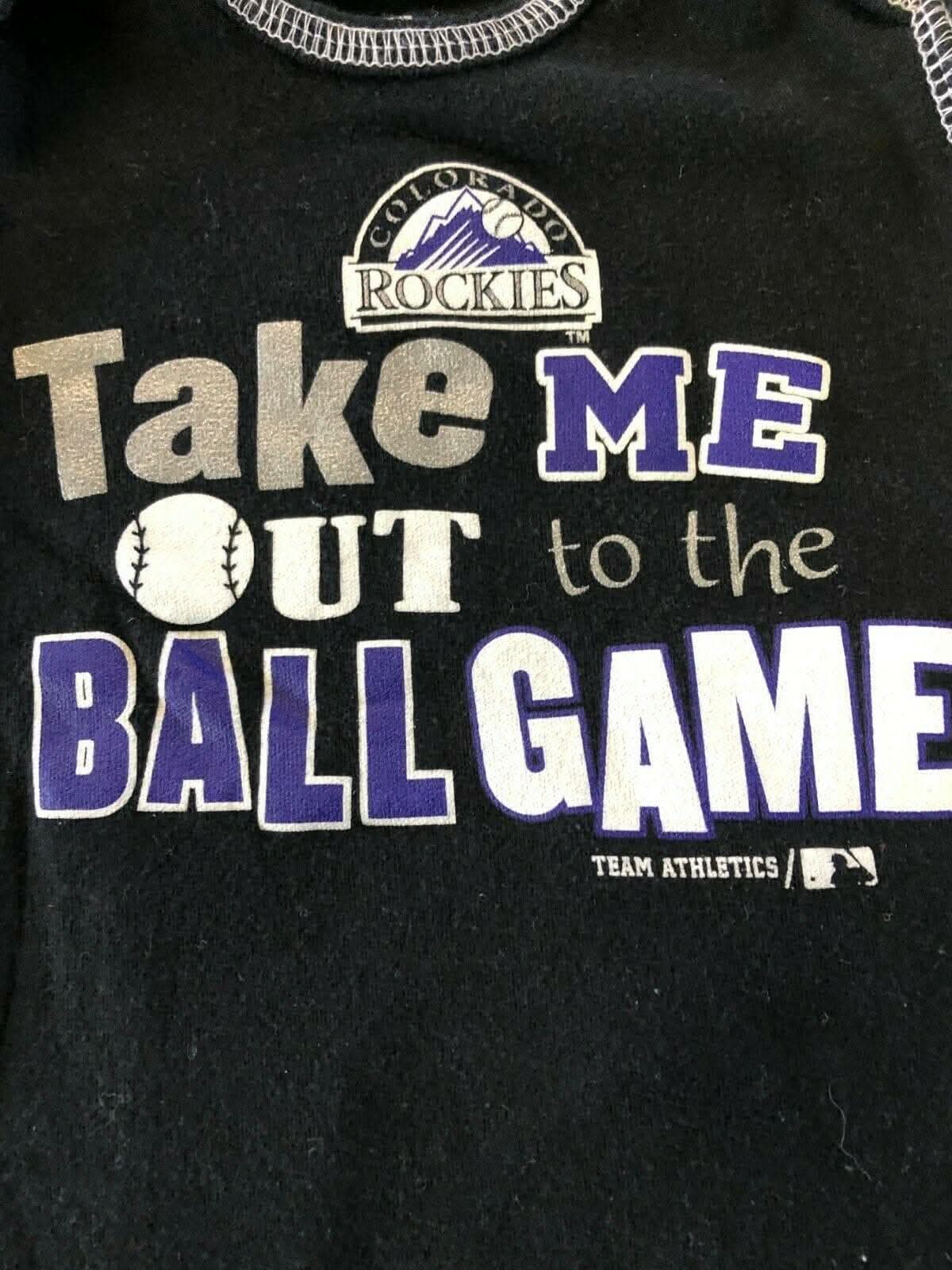 MLB Colorado Rockies Set of 2 Bodysuits/Vests Newborn 0-3 Months
