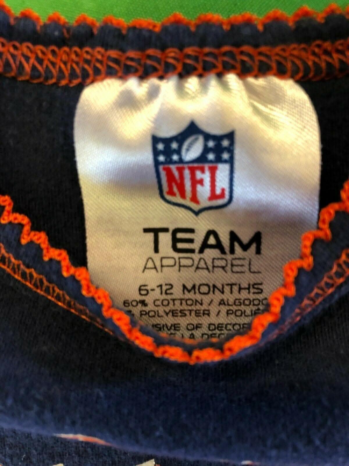 NFL Denver Broncos "Sweetheart" Girls' Bodysuit/Vest 6-12 Months