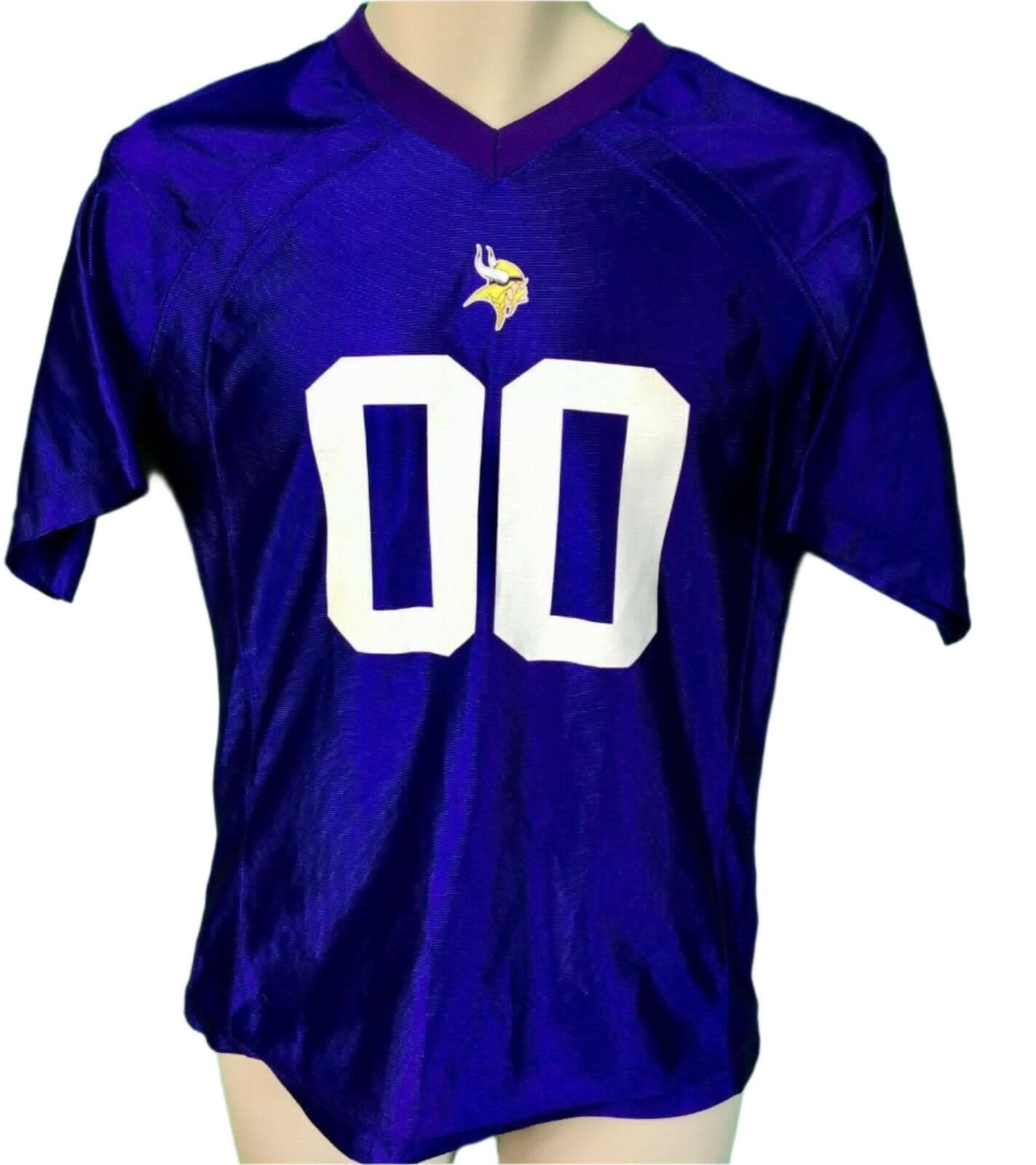 NFL Minnesota Vikings #00 Glittery Girls' Jersey Youth Large 14-16