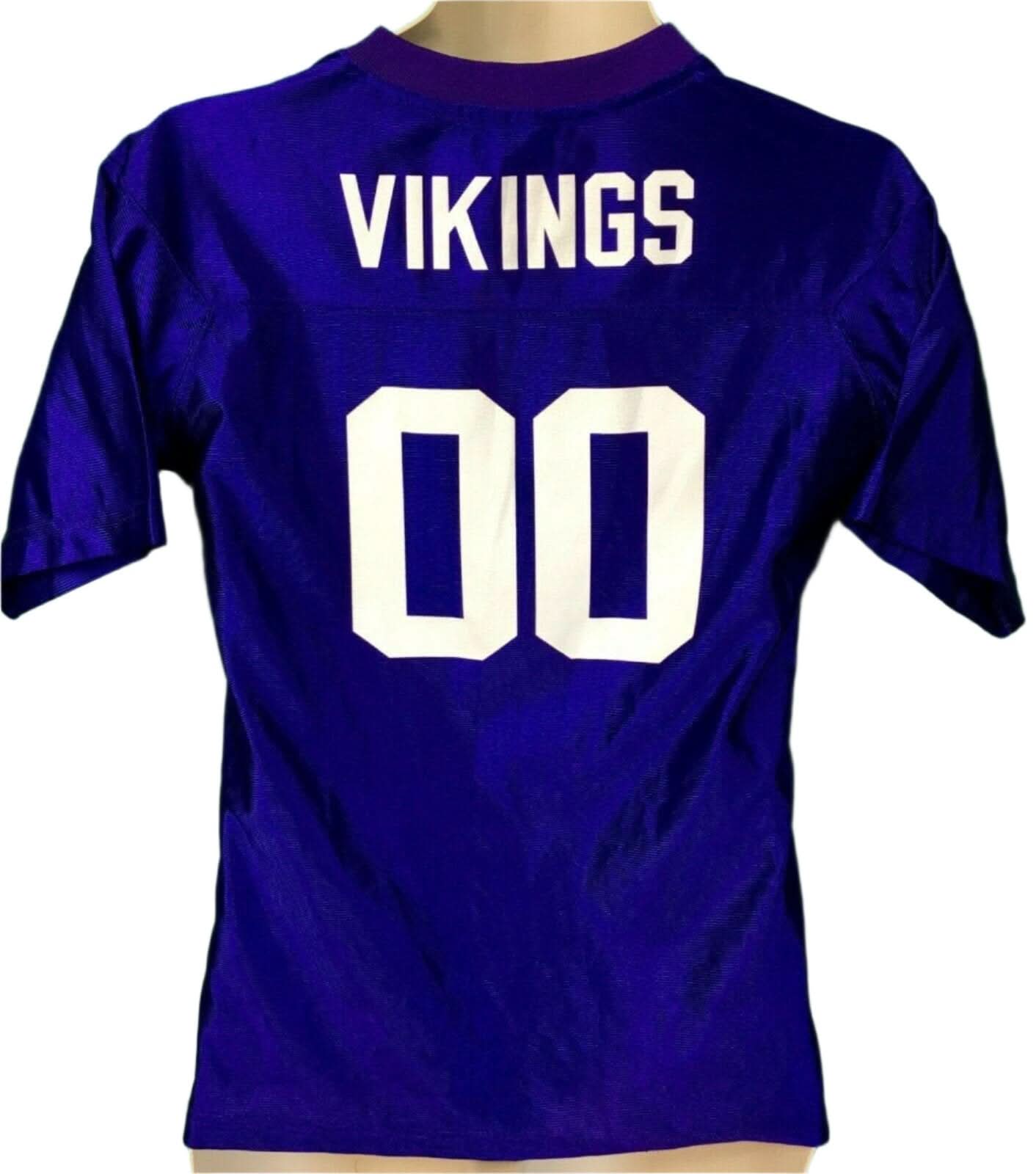 NFL Minnesota Vikings #00 Glittery Girls' Jersey Youth Large 14-16