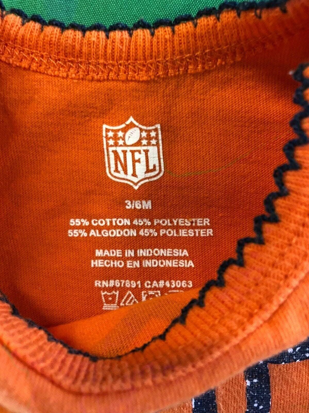 NFL Denver Broncos Baby Dress & Bib Set 3-6 Months