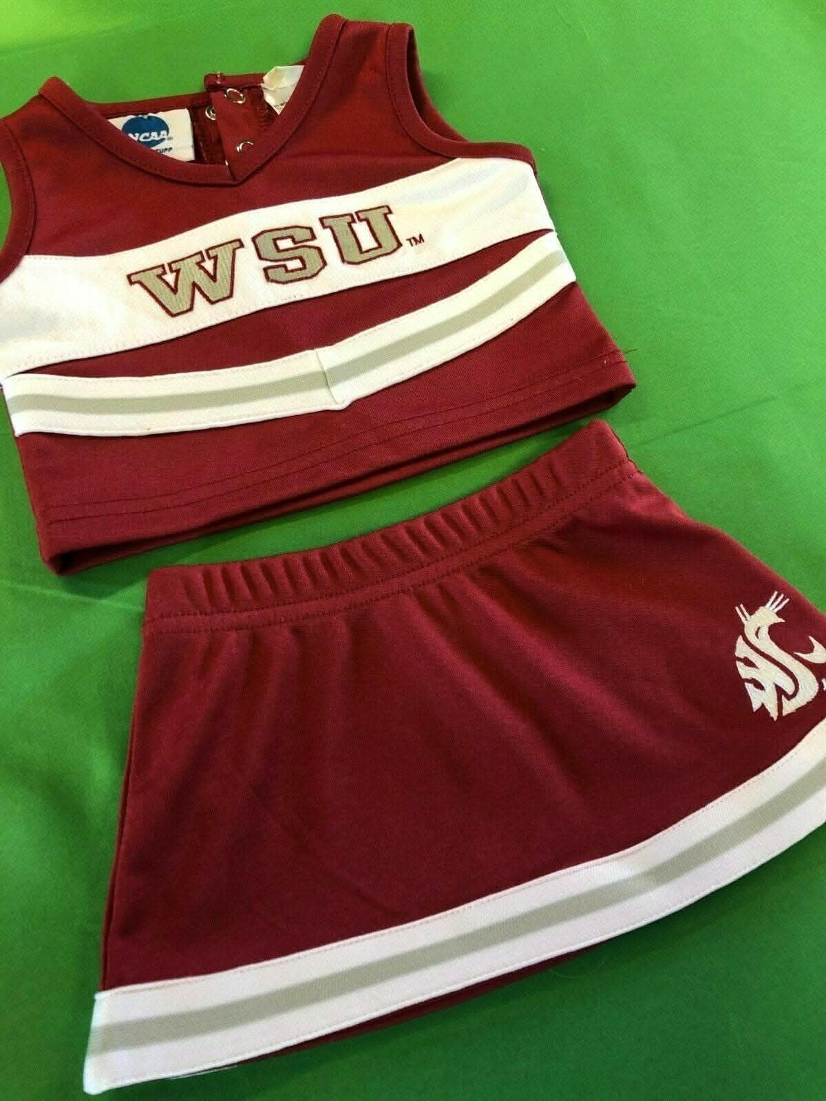 NCAA Washington State Cougars Cheerleader Outfit Newborn 0-3 Months