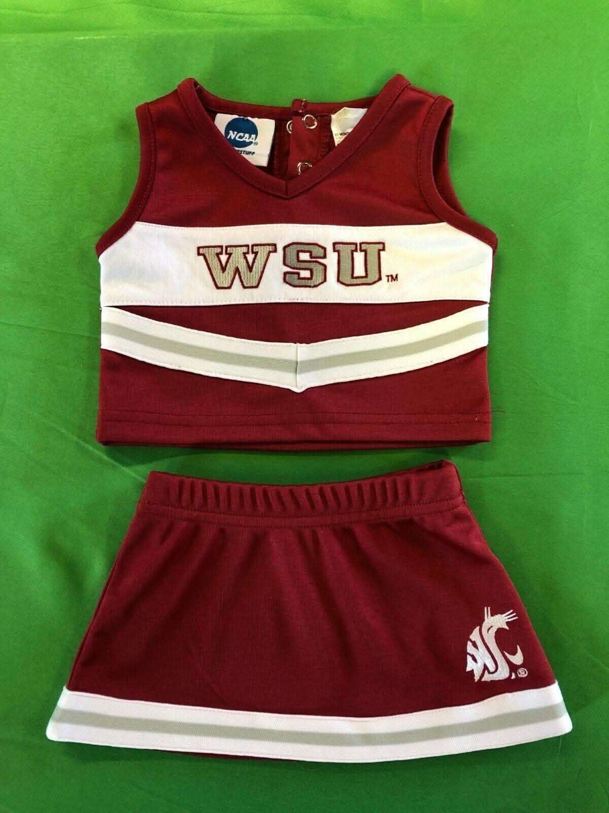 NCAA Washington State Cougars Cheerleader Outfit Newborn 0-3 Months