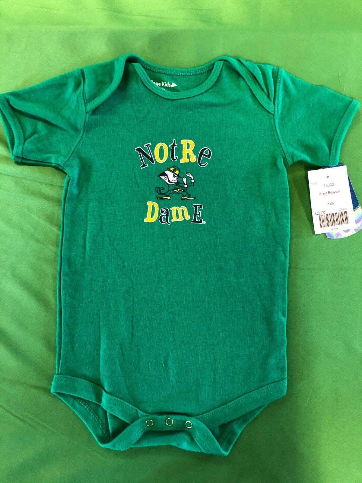 NCAA Notre Dame Fighting Irish Bodysuit/Vest 24 Months NWT