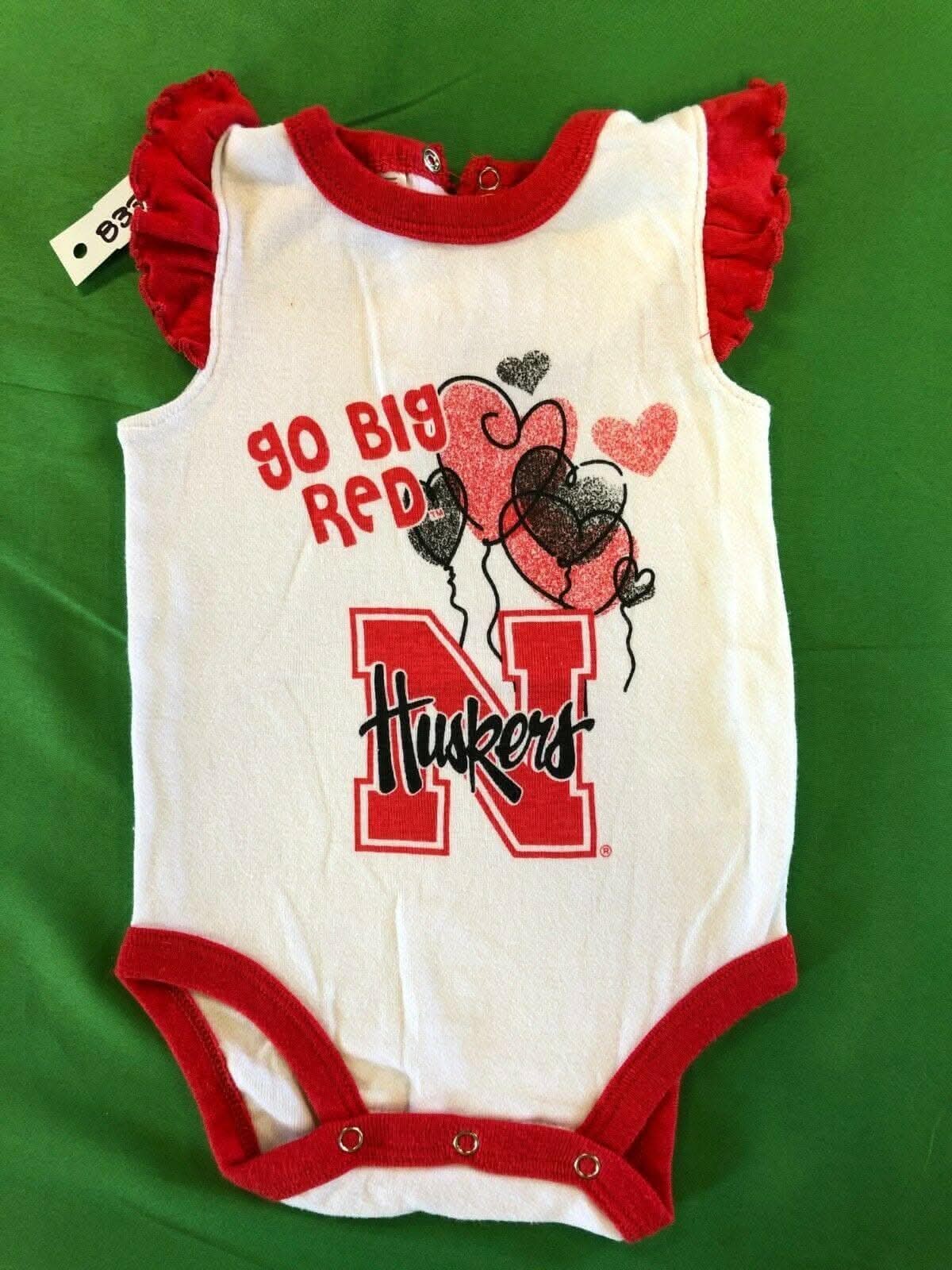 NCAA Nebraska Cornhuskers Girls' Bodysuit/Vest 3-6 Months