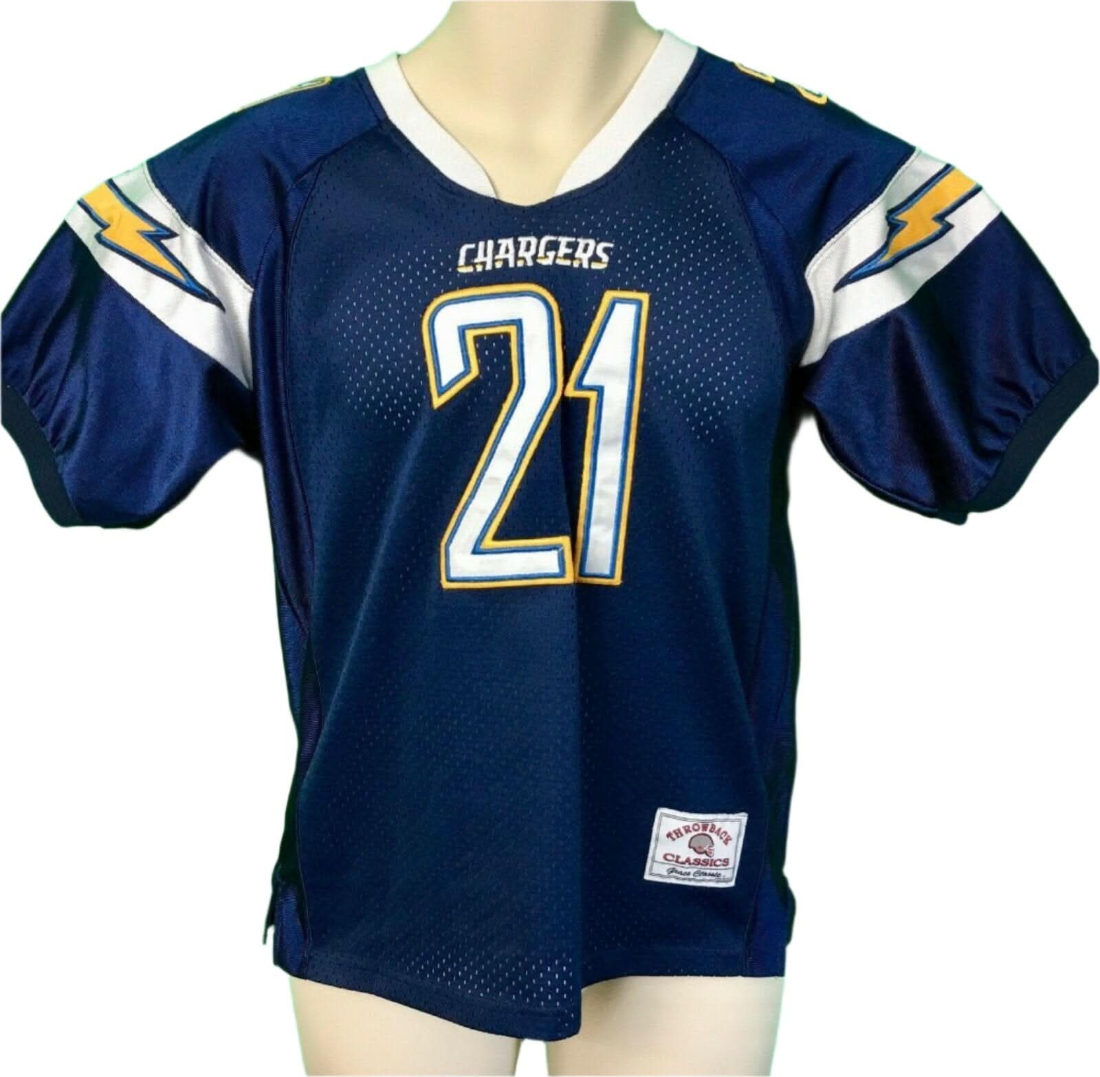NFL Los Angeles Chargers LaDainian Tomlinson #21 Throwback Classics Jersey Youth X-Large