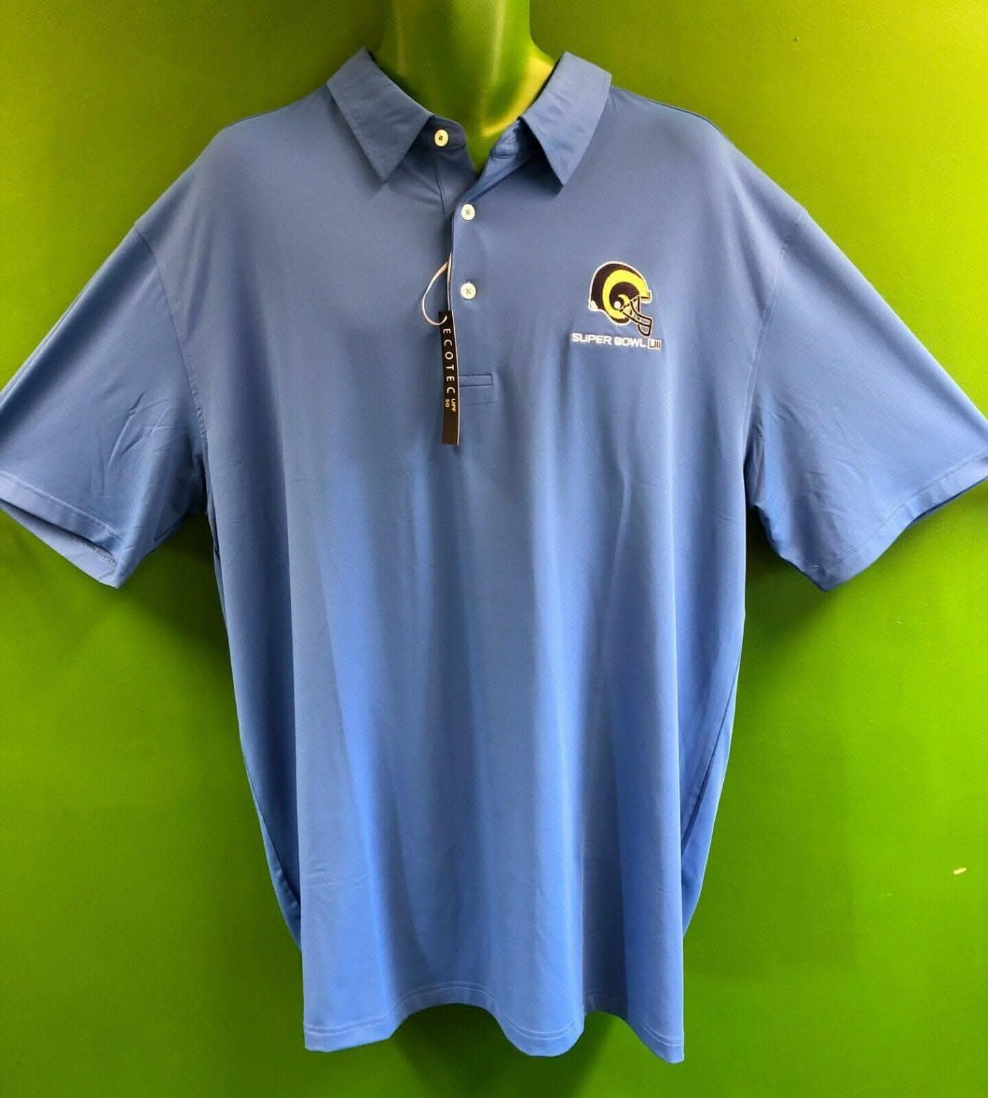 NFL Los Angeles Rams Fanatics Super Bowl LIII Polo Shirt Men's 2X-Large NWT