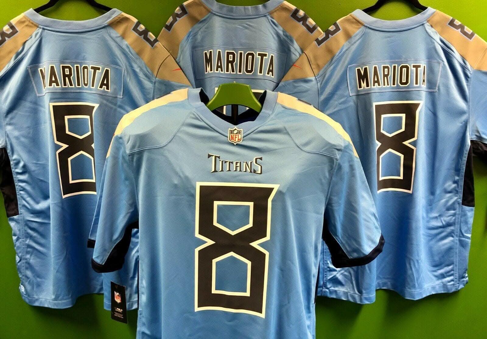 NFL Tennessee Titans Mariota #8 Game Jersey Men's X-Large NWT