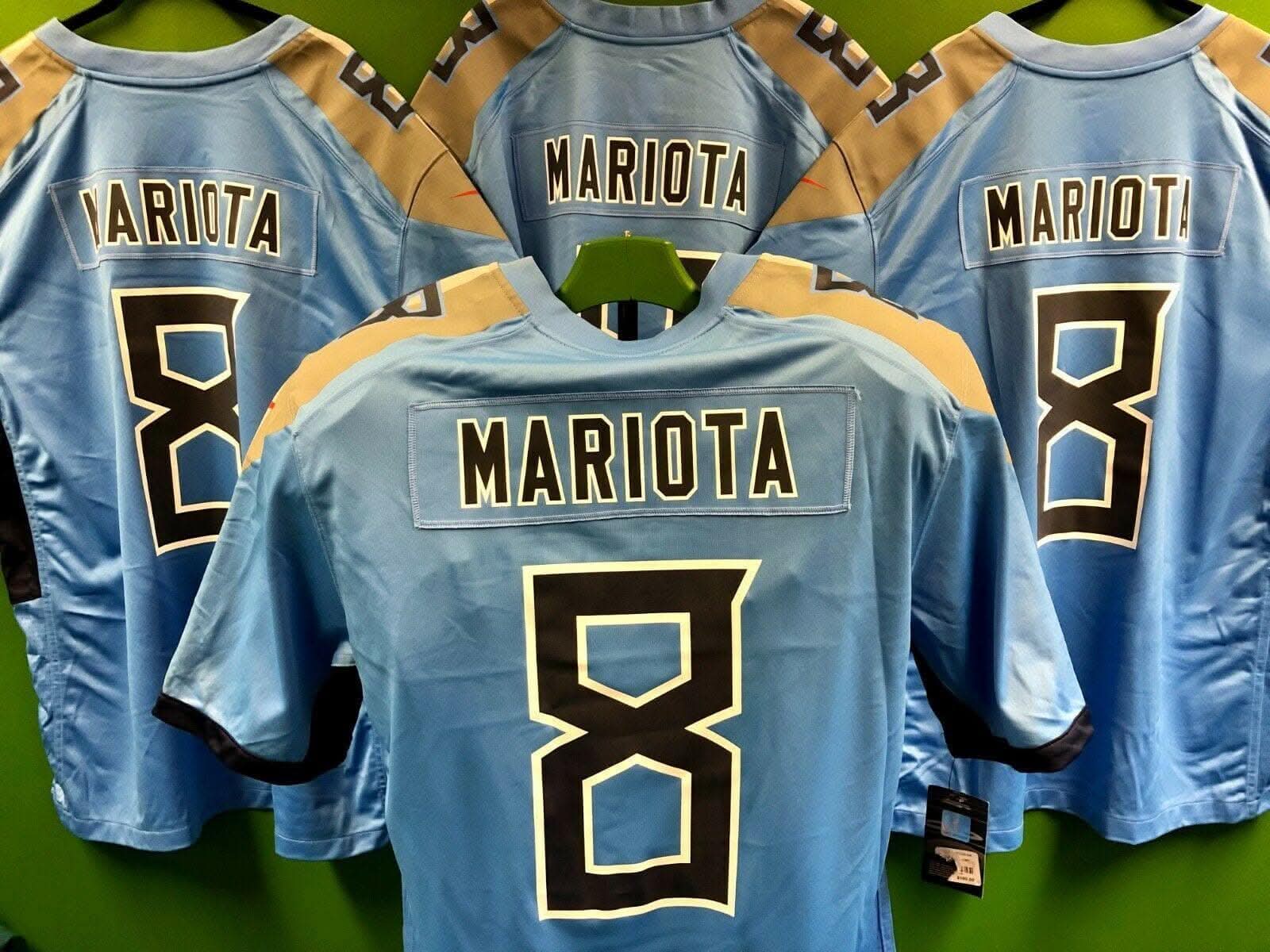 NFL Tennessee Titans Mariota #8 Game Jersey Men's X-Large NWT