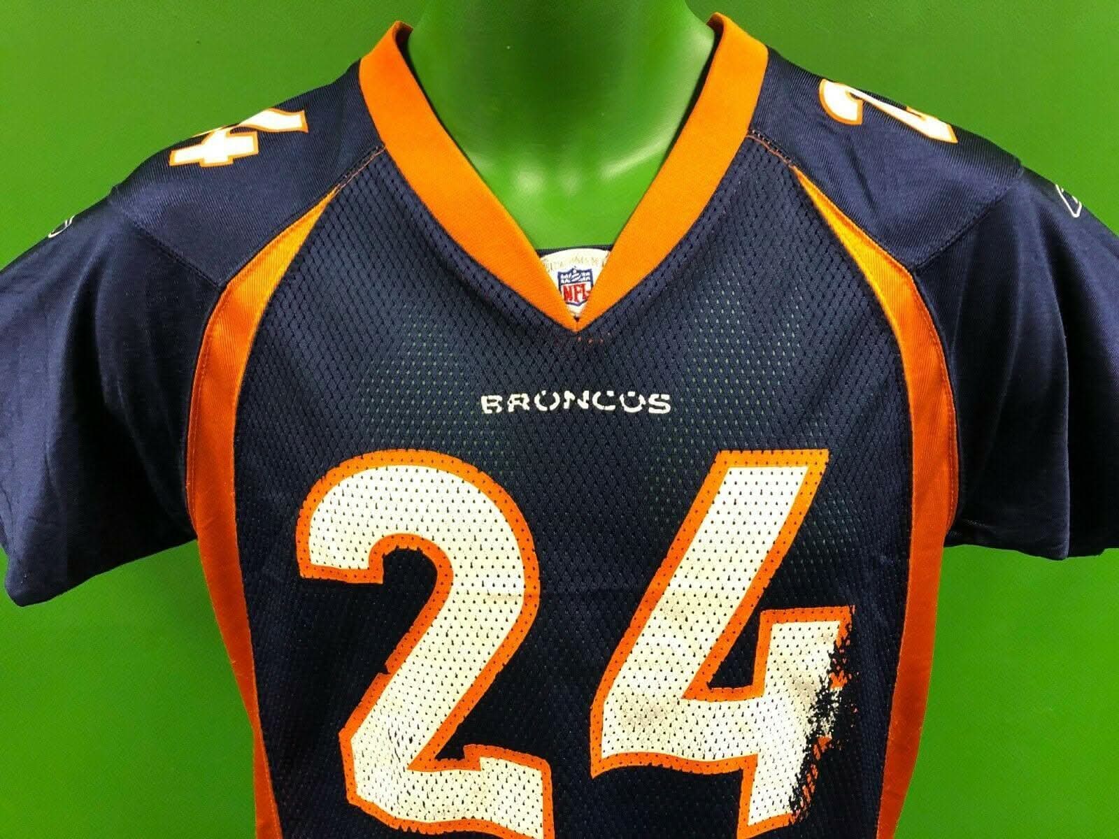 NFL Denver Broncos Champ Bailey #24 Reebok Jersey Youth Medium 10-12