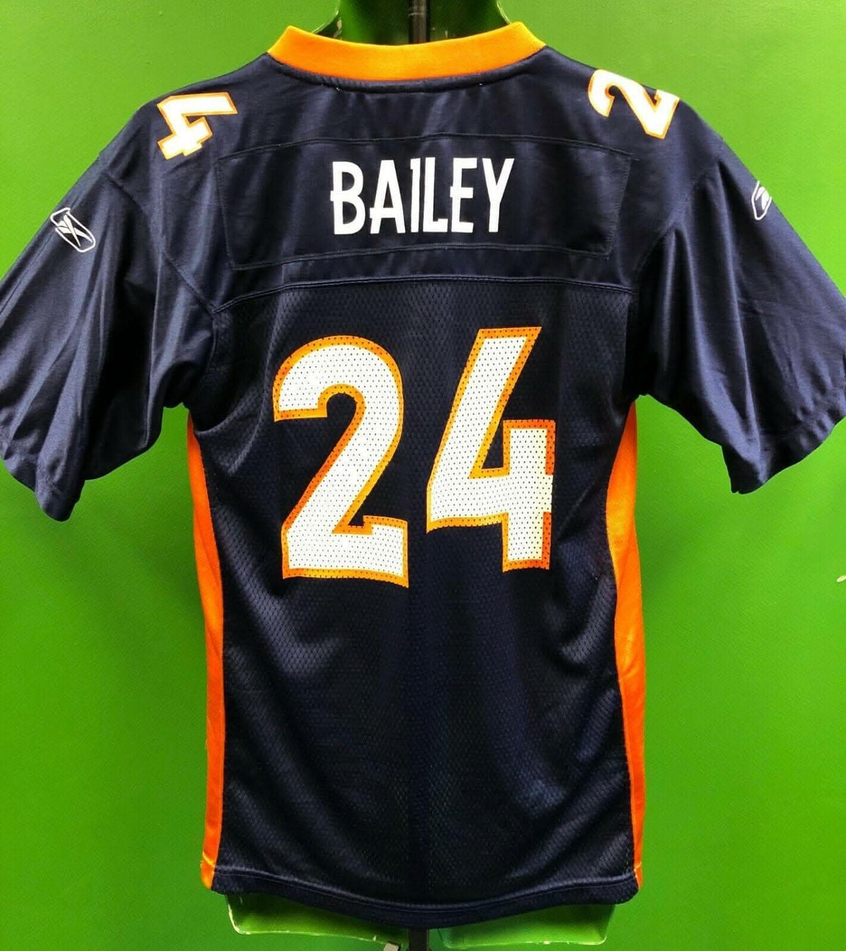 NFL Denver Broncos Champ Bailey #24 Reebok Jersey Youth Large 14-16