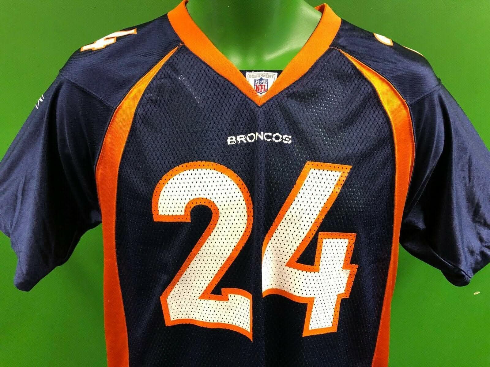 NFL Denver Broncos Champ Bailey #24 Reebok Jersey Youth Large 14-16