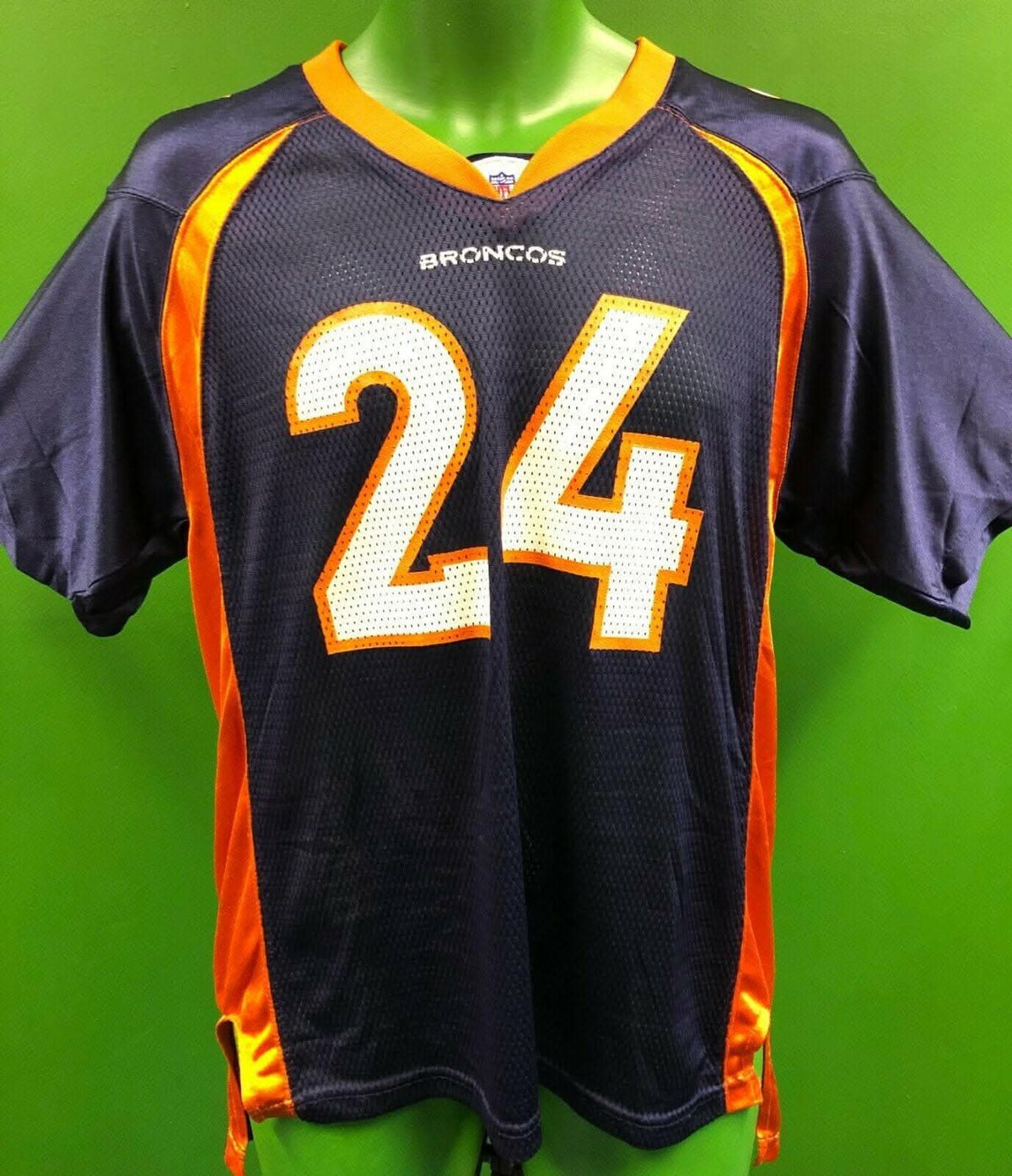 NFL Denver Broncos Champ Bailey #24 Reebok Jersey Youth Large 14-16