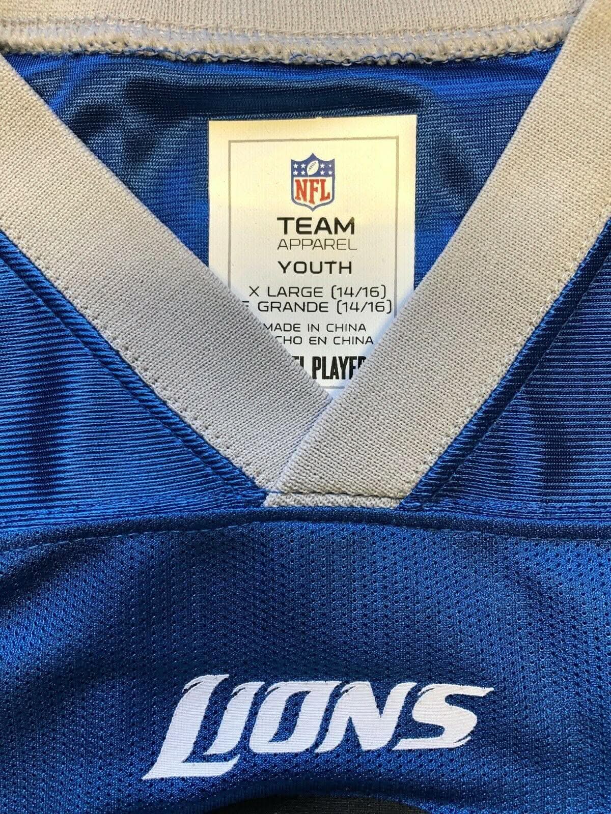 NFL Detroit Lions Matt Stafford #9 Jersey Youth XL 14-16