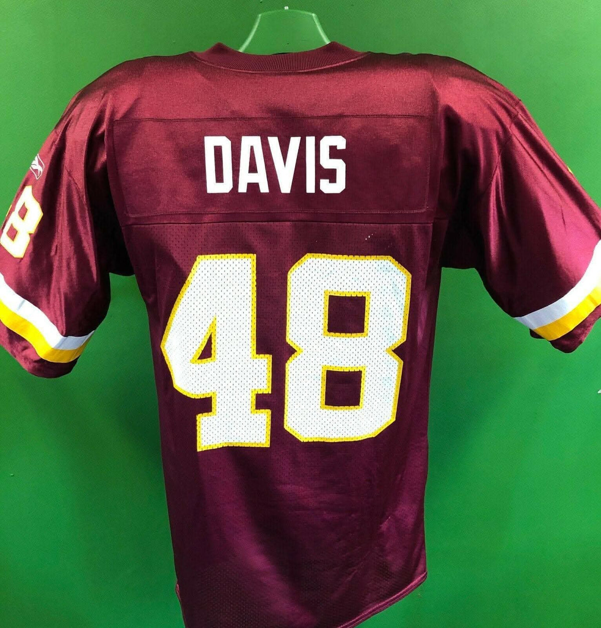 NFL Washington Commanders (Redskins) Davis #48 Reebok Jersey Men's Large