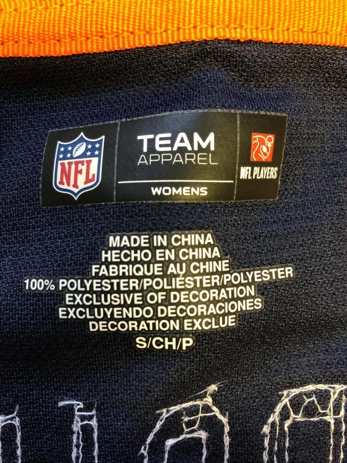 NFL Chicago Bears Brandon Marshall #15 Women's Glittery Top Small