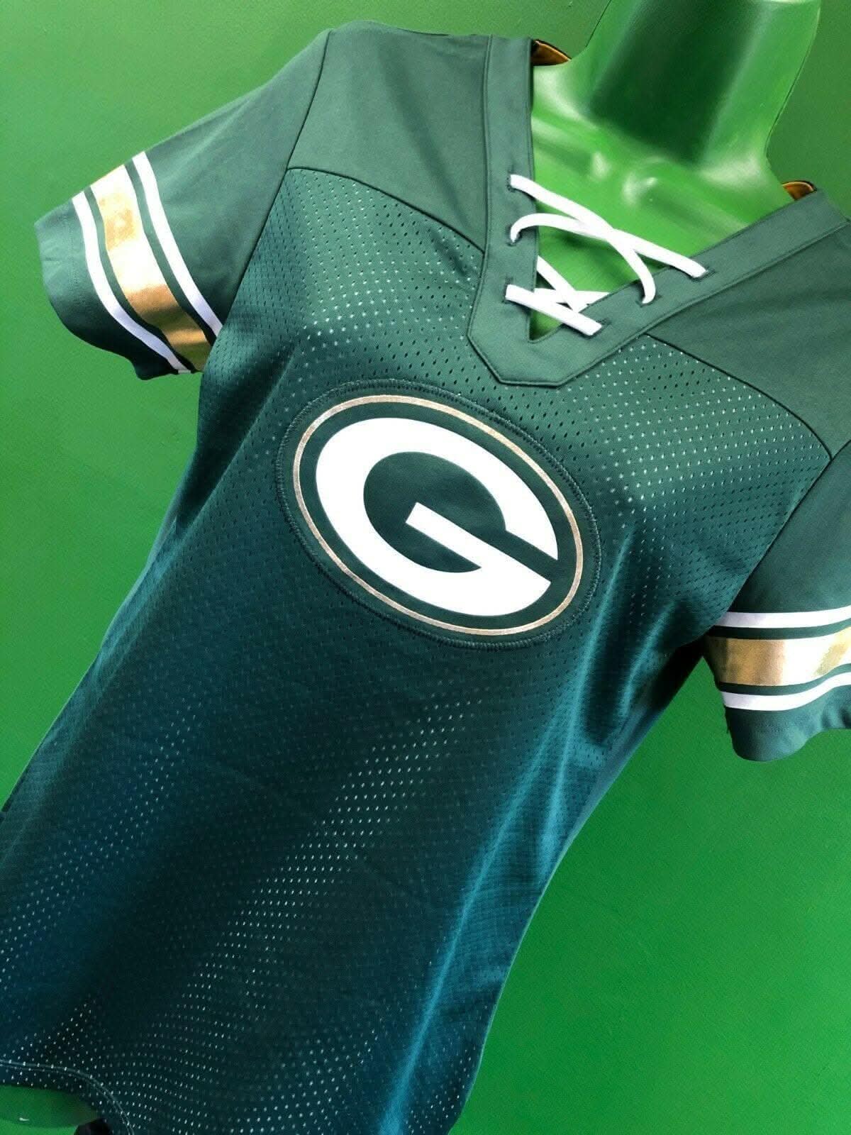 NFL Green Bay Packers Majestic Draft Me Top Women's Small NWT