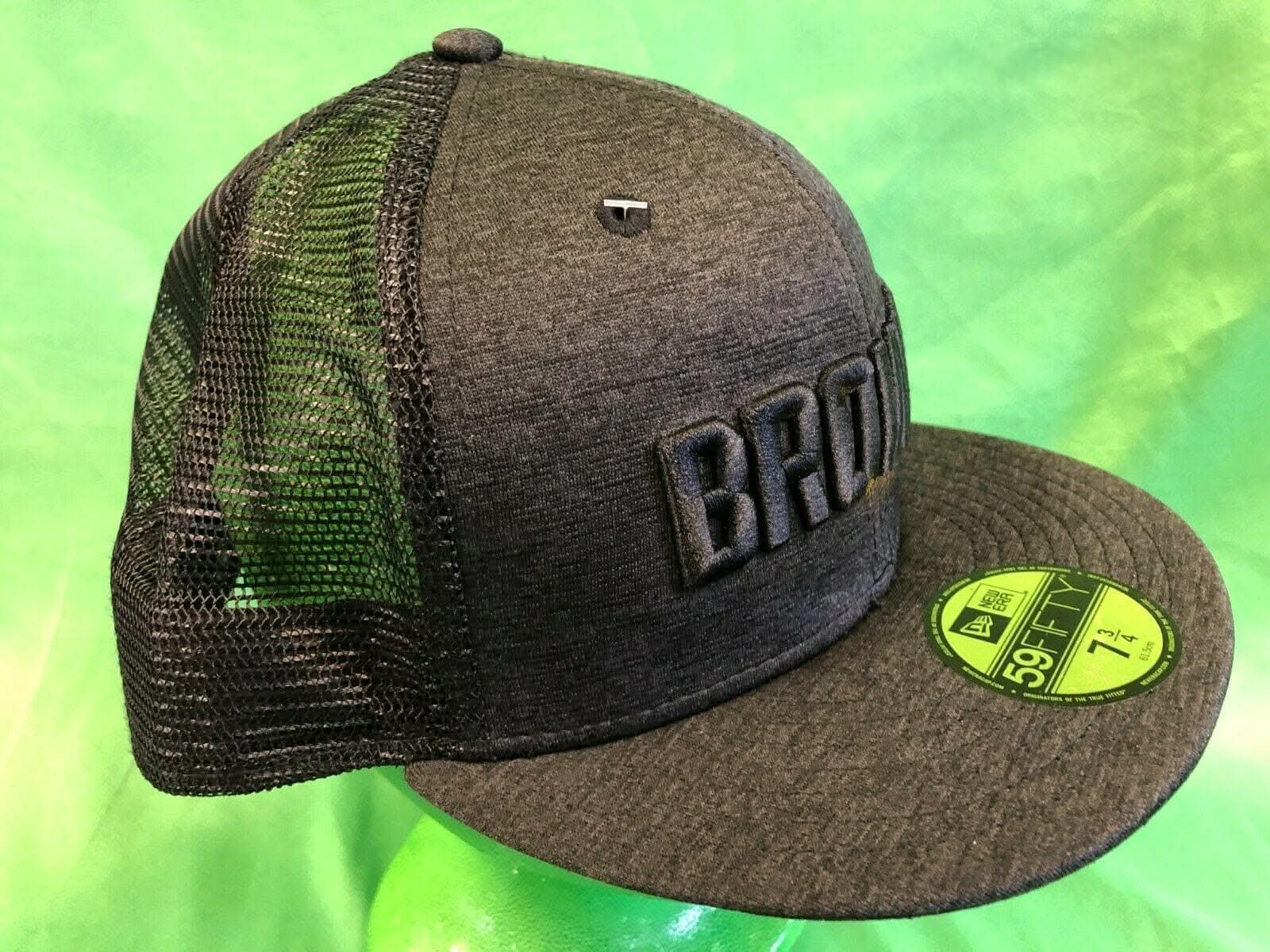 NFL Cleveland Browns New Era 59FIFTY Blackened Trucker Hat/Cap 7-3/4 NWT