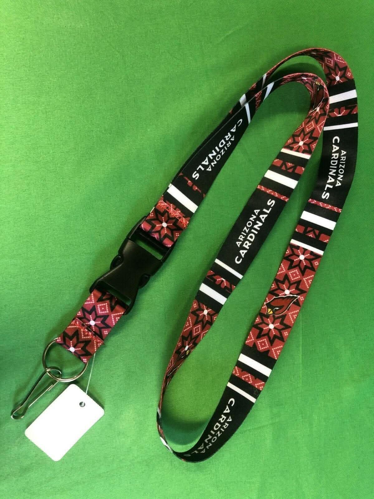 NFL Arizona Cardinals Ugly Sweater Lanyard w- Key Clip NWT