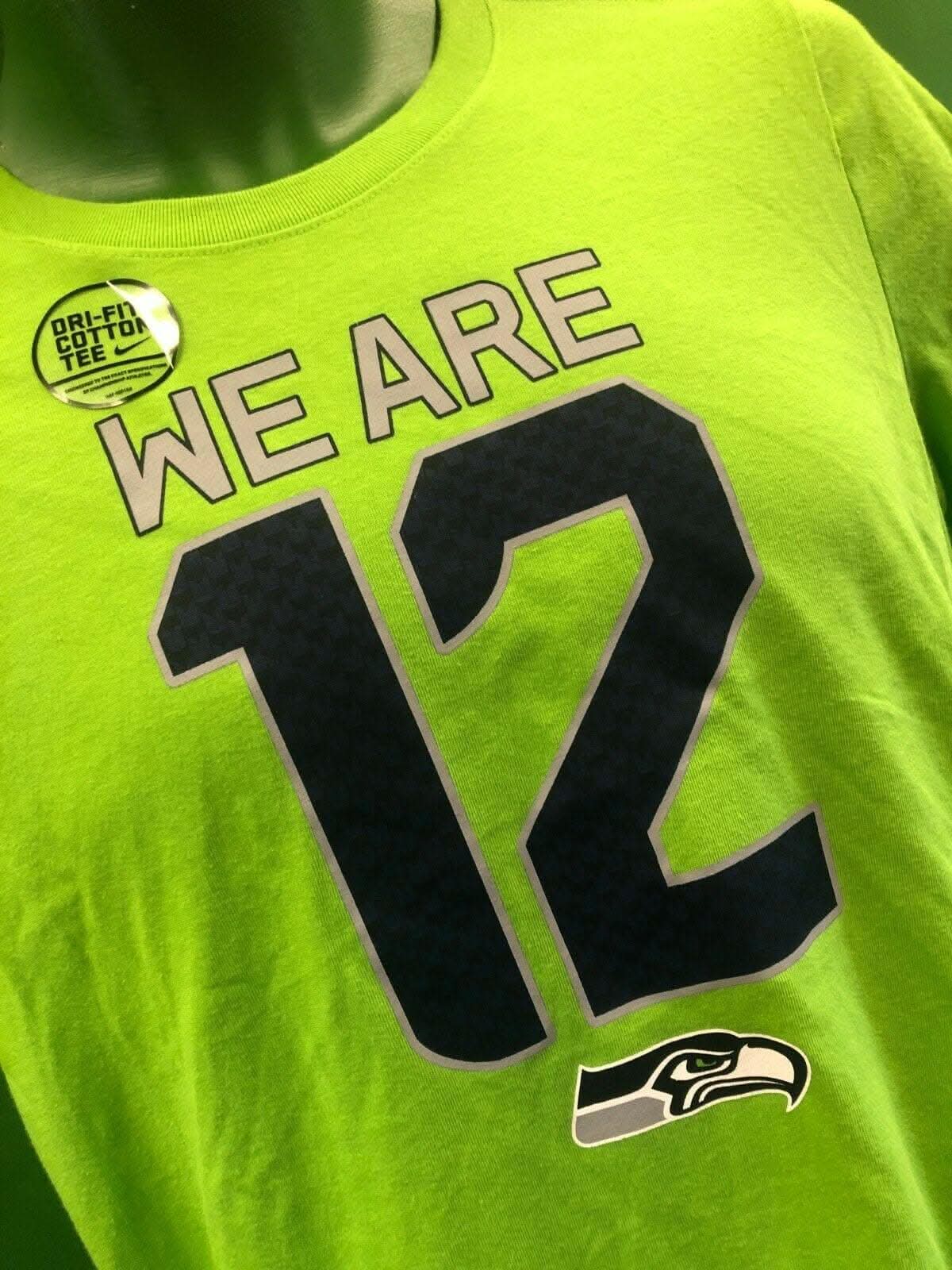 NFL Seattle Seahawks Dri-Fit "We are 12" T-Shirt Youth Large 14-16 NWOT