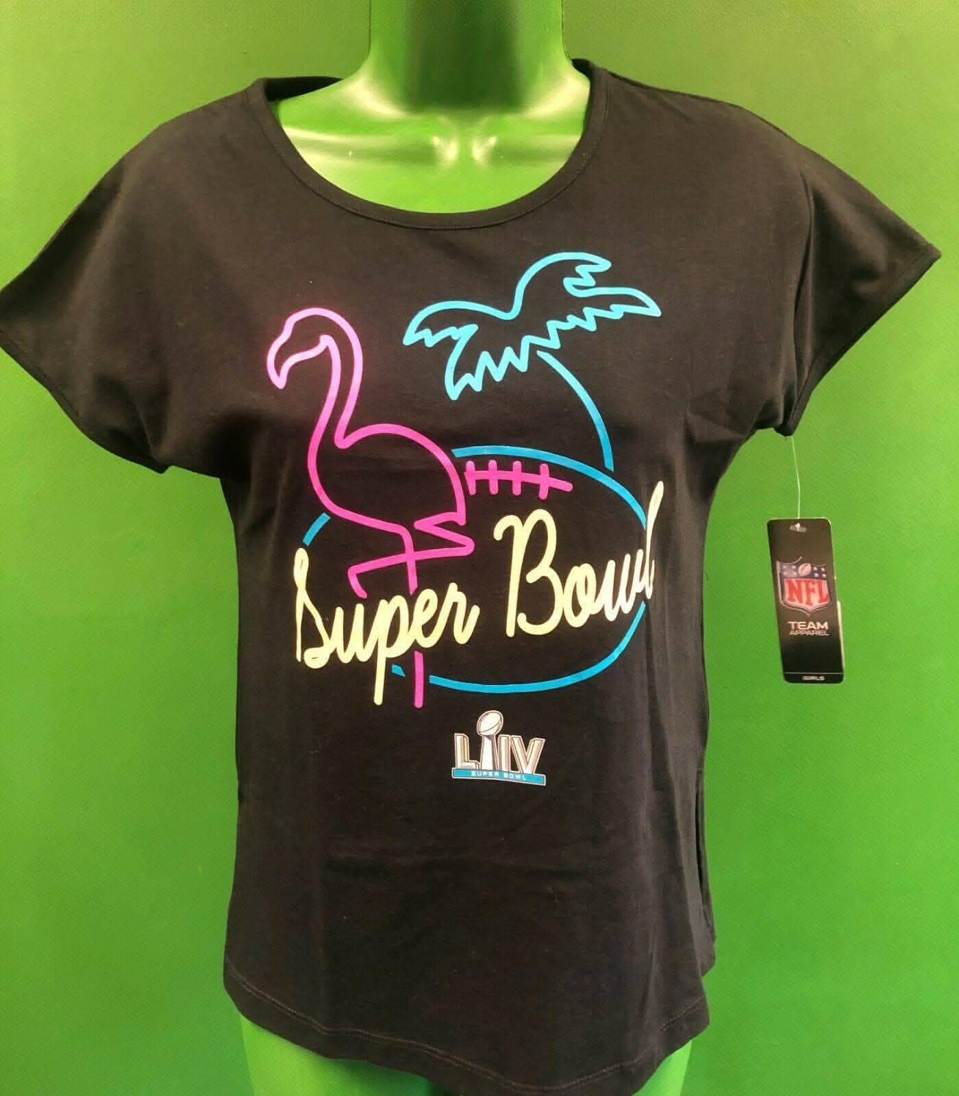NFL Super Bowl LIV (54) Miami Black T-Shirt Girls' Medium 10-12 NWT