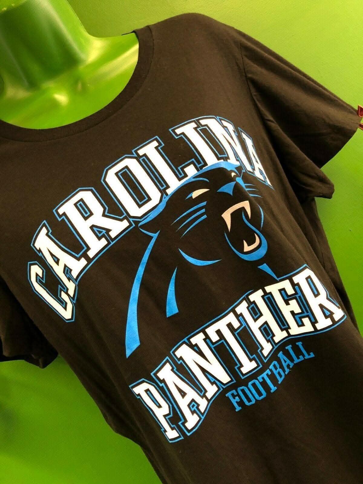 NFL Carolina Panthers Beautiful Black T-Shirt Women's XL NWT
