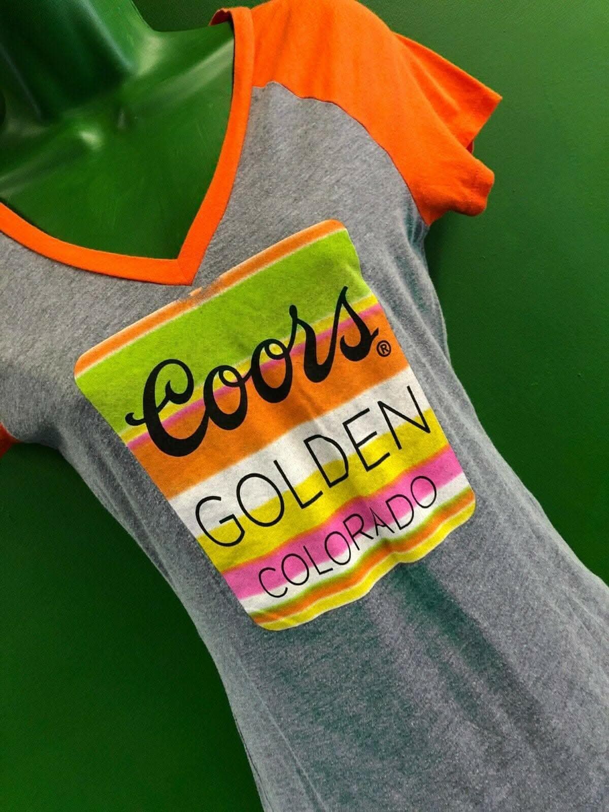 Retro Coors Beer Women's T-Shirt Size Small Cool!
