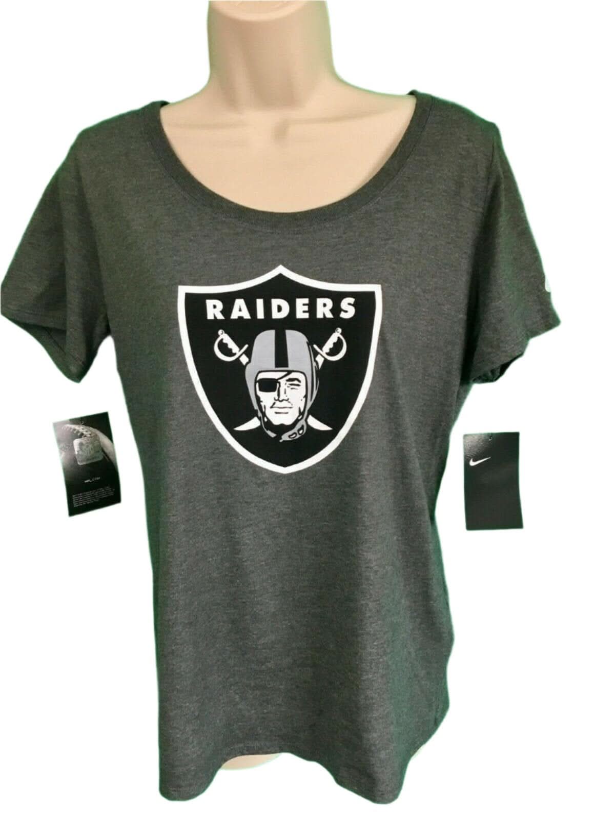 NFL Las Vegas Raiders Grey T-Shirt Women's Medium NWT