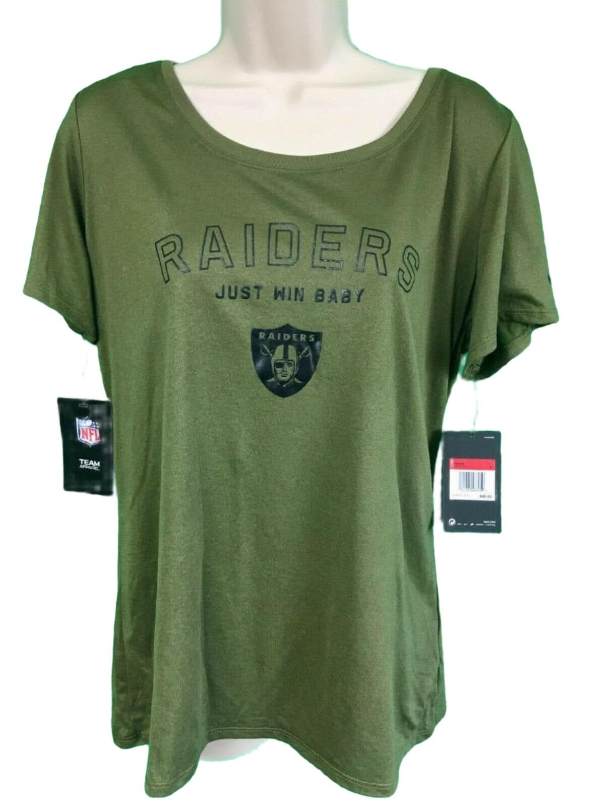 NFL Las Vegas Raiders Salute To Service T-Shirt Women's Large NWT