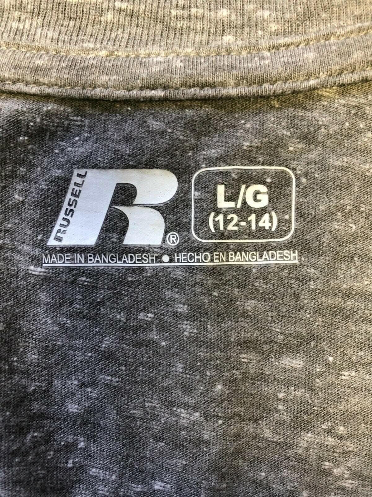 NCAA Louisiana State LSU Tigers Russell T-Shirt Grey Women's Large
