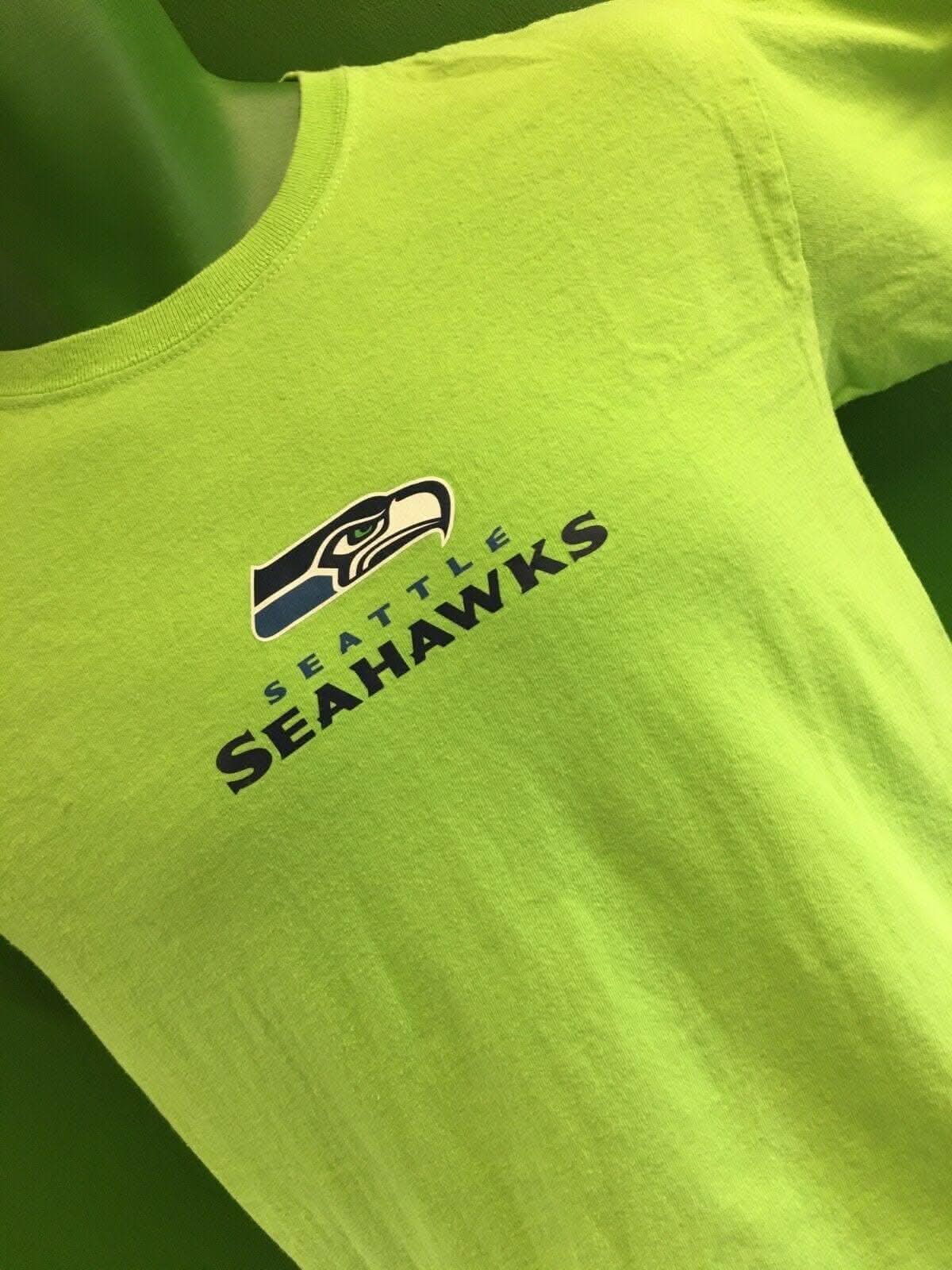 NFL Seattle Seahawks Lime Green T-Shirt Youth Medium 10-12