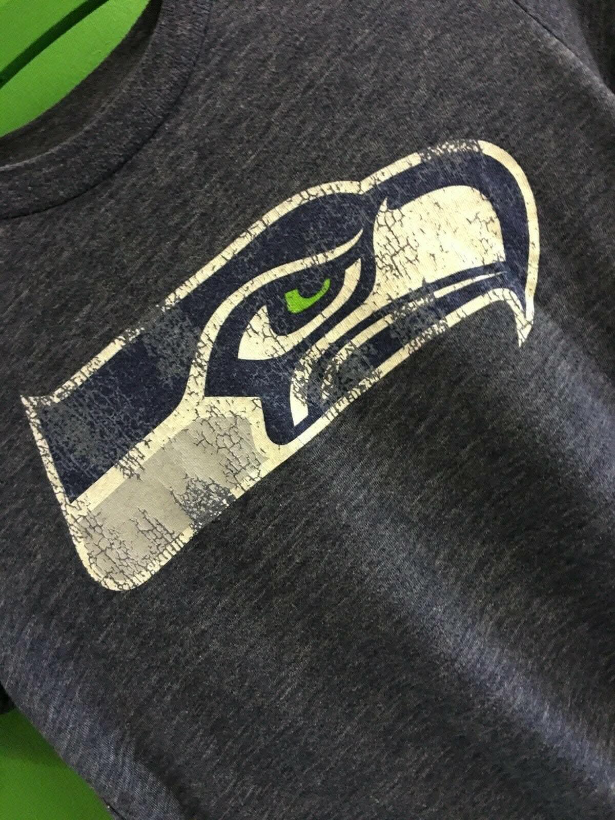 NFL Seattle Seahawks Heathered Blue T-Shirt Youth Small 8