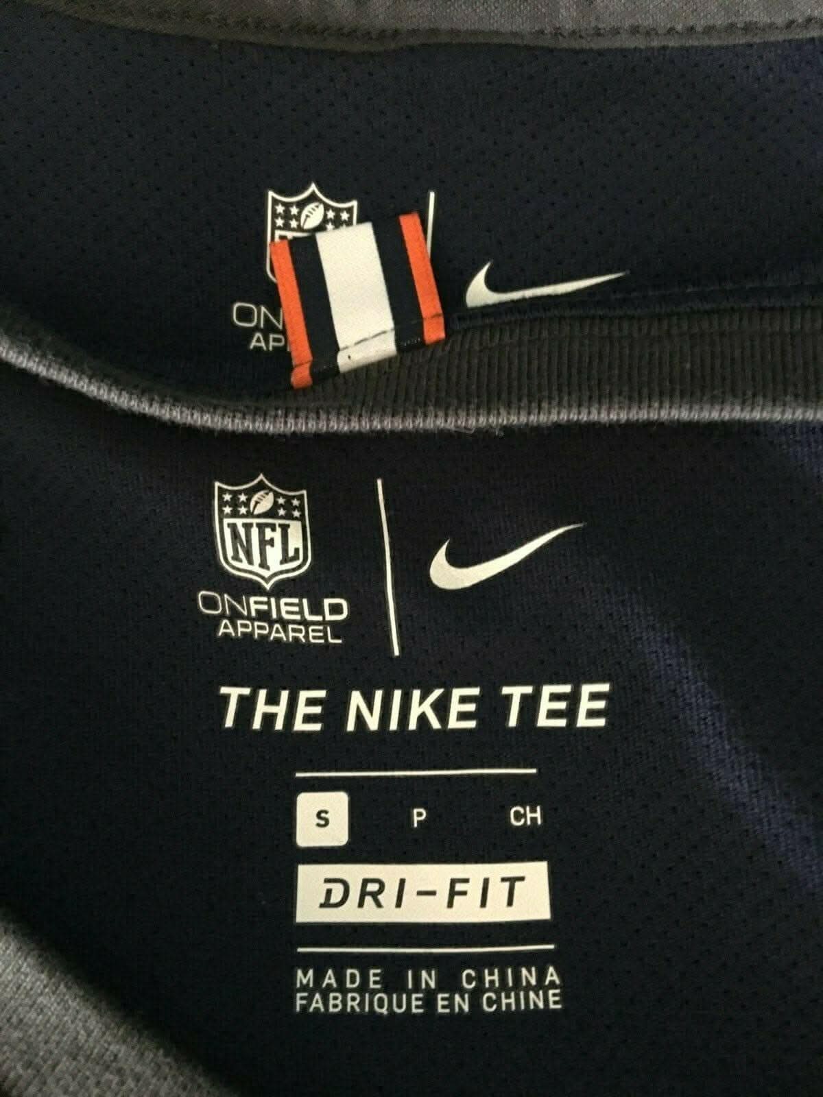 NFL Denver Broncos Sideline Mesh Travel T-Shirt Men's Small NWT