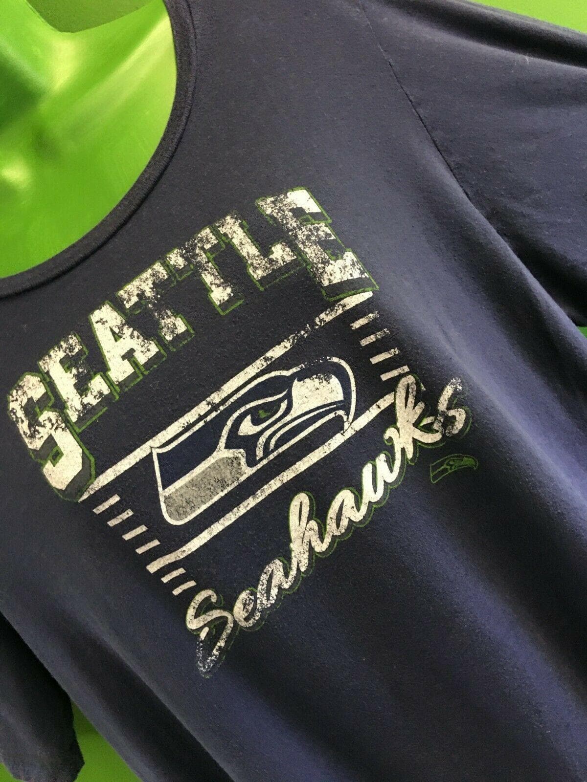 NFL Seattle Seahawks Weathered Looking T-Shirt Women's 3XL