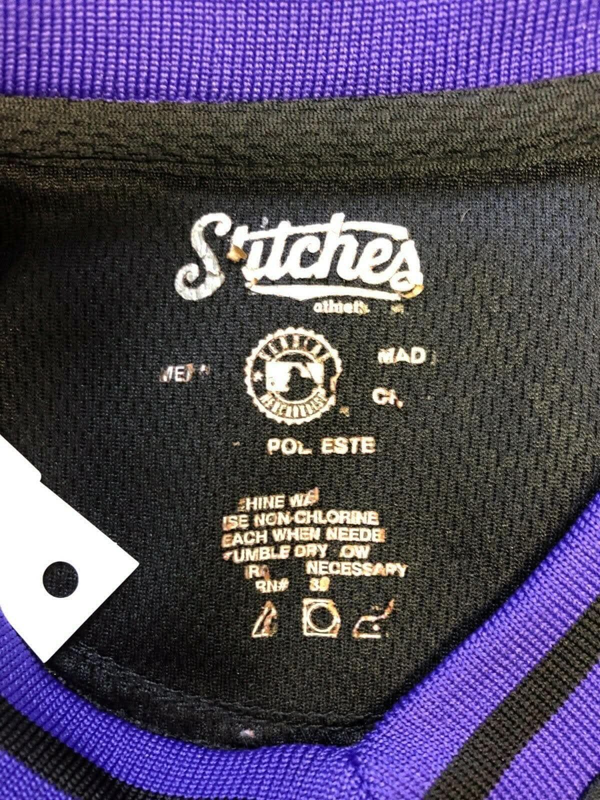 MLB Colorado Rockies Jersey-Style Pullover Top-Jersey Youth Large