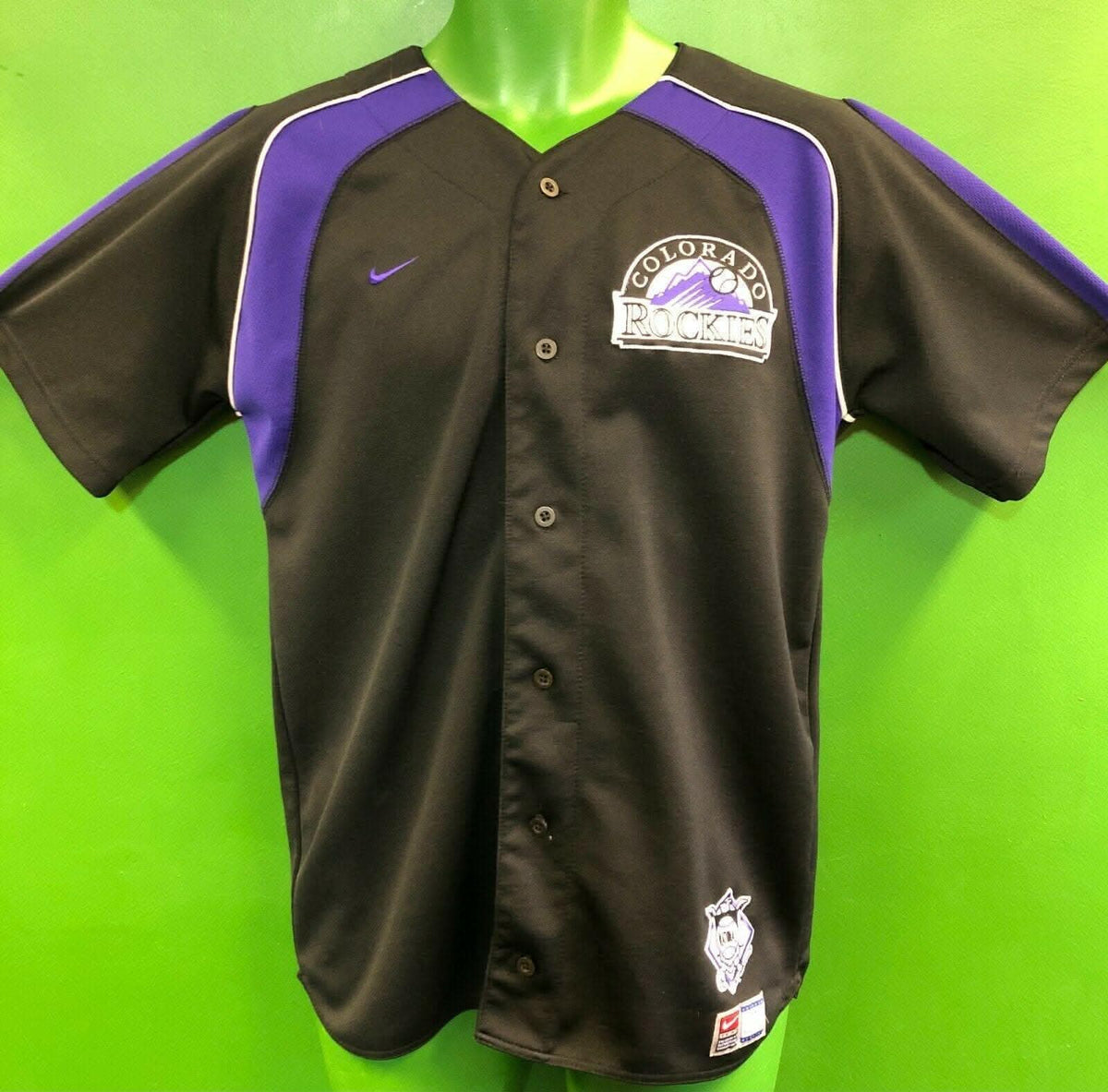 MLB Colorado Rockies Black Baseball Jersey Youth XL 18-20