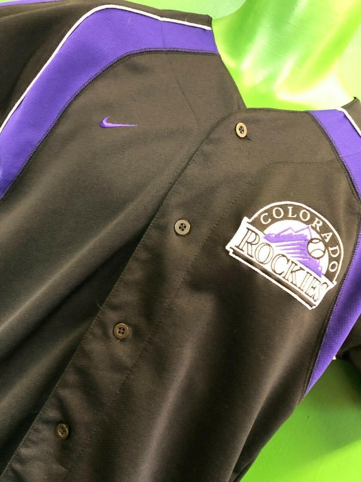 MLB Colorado Rockies Black Baseball Jersey Youth XL 18-20